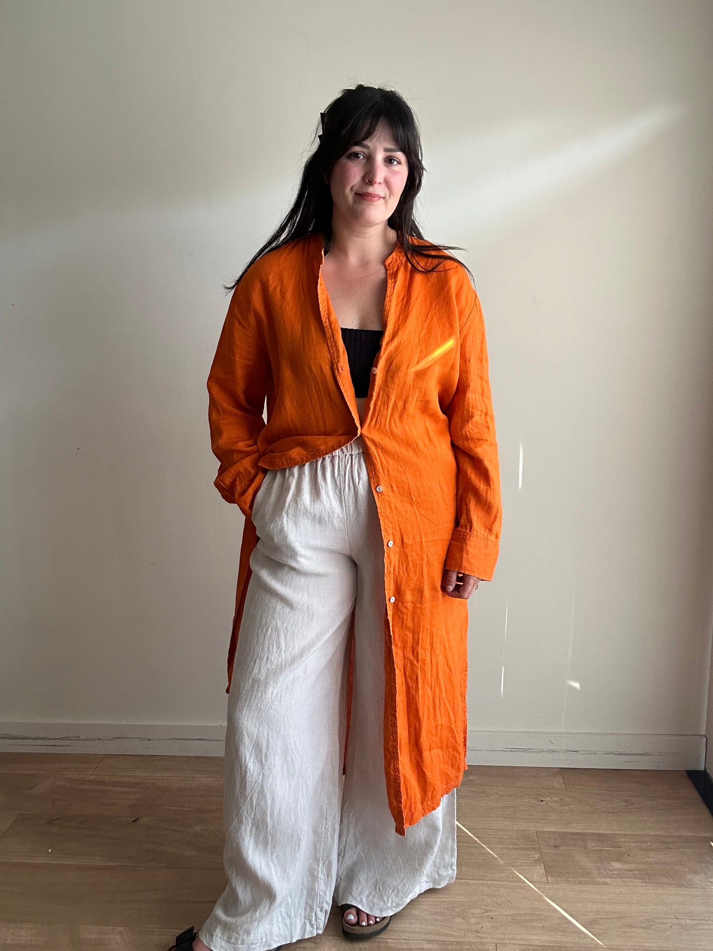 Zara Linen Dress - Size M