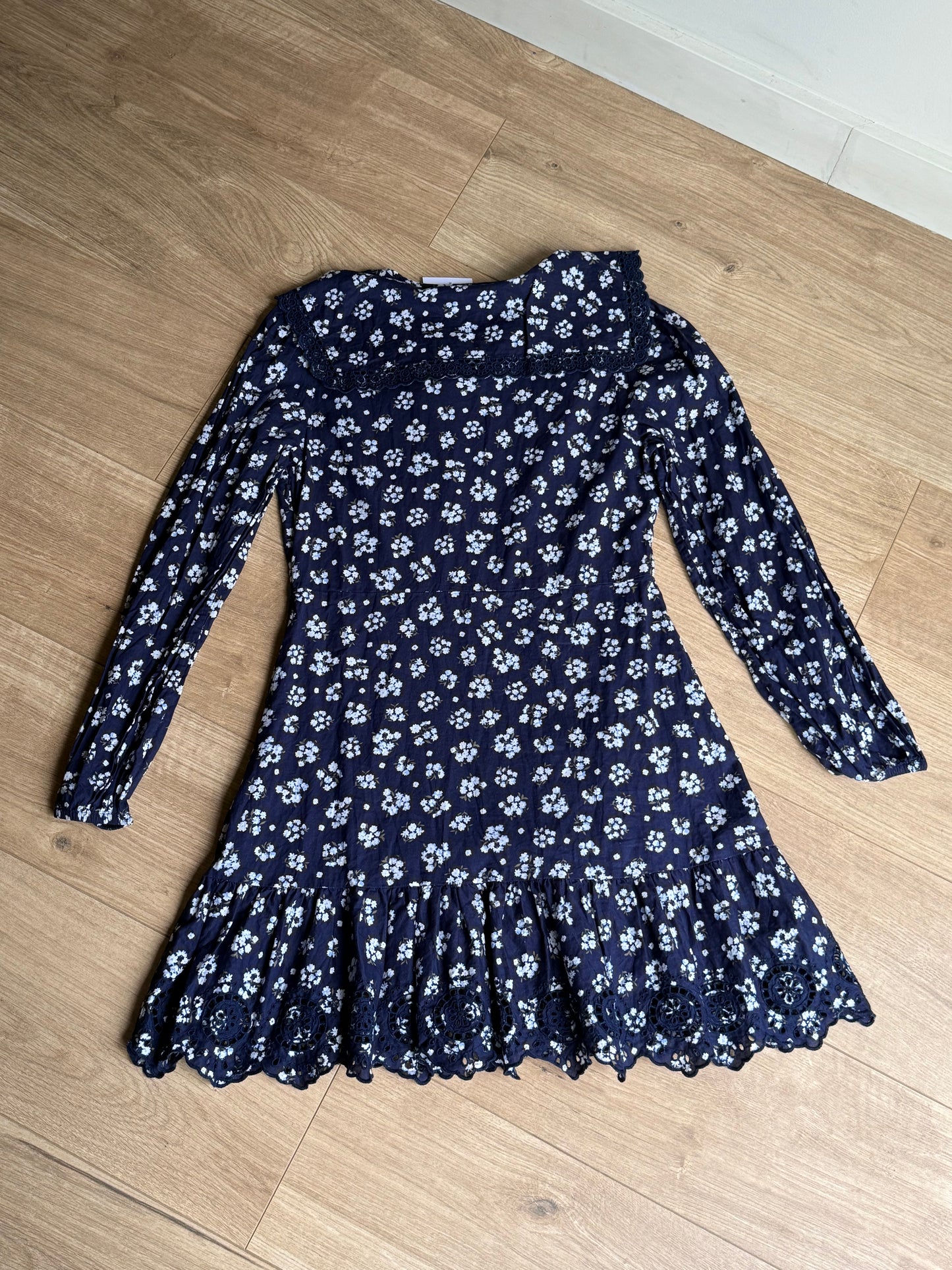 Nobody's Child Floral Collared Mini Dress, 10