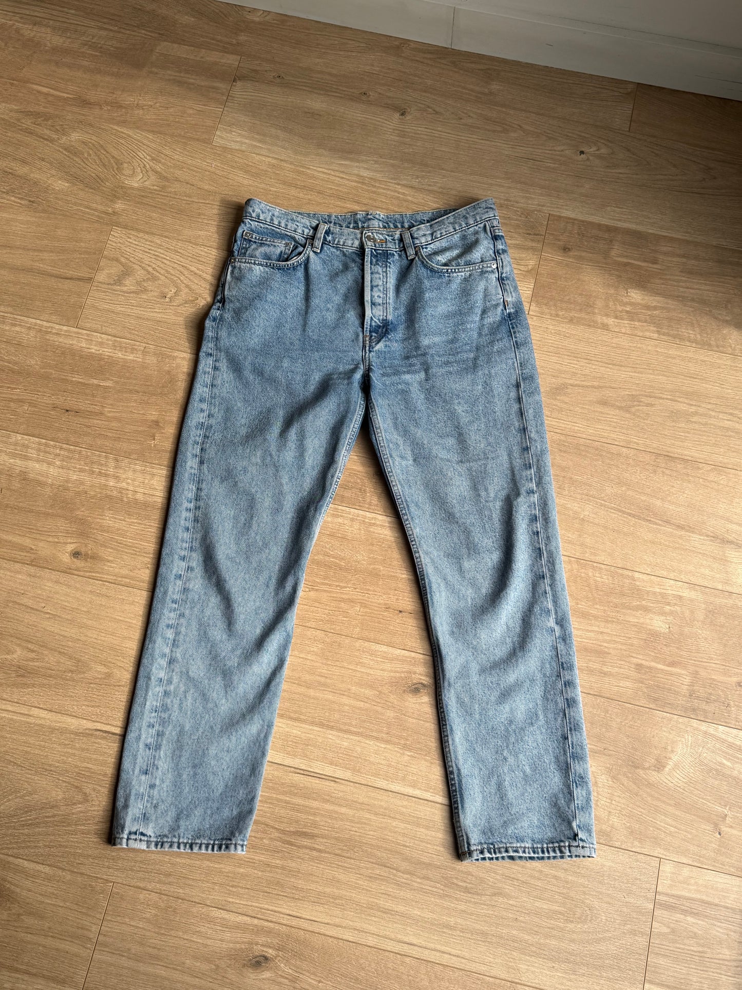 Vintage Wash Arket Straight Jeans, 31''