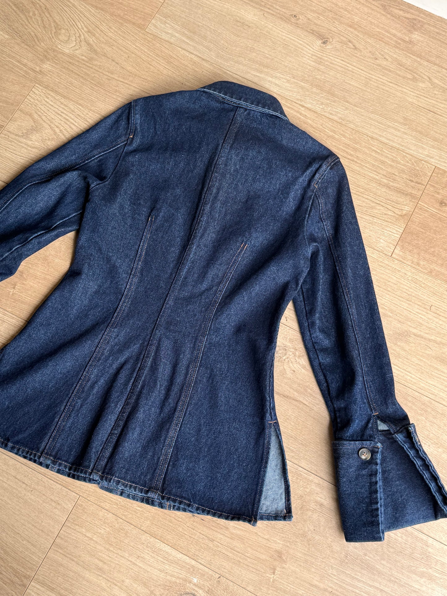 H&M Waisted Heavy Denim Shirt, 8