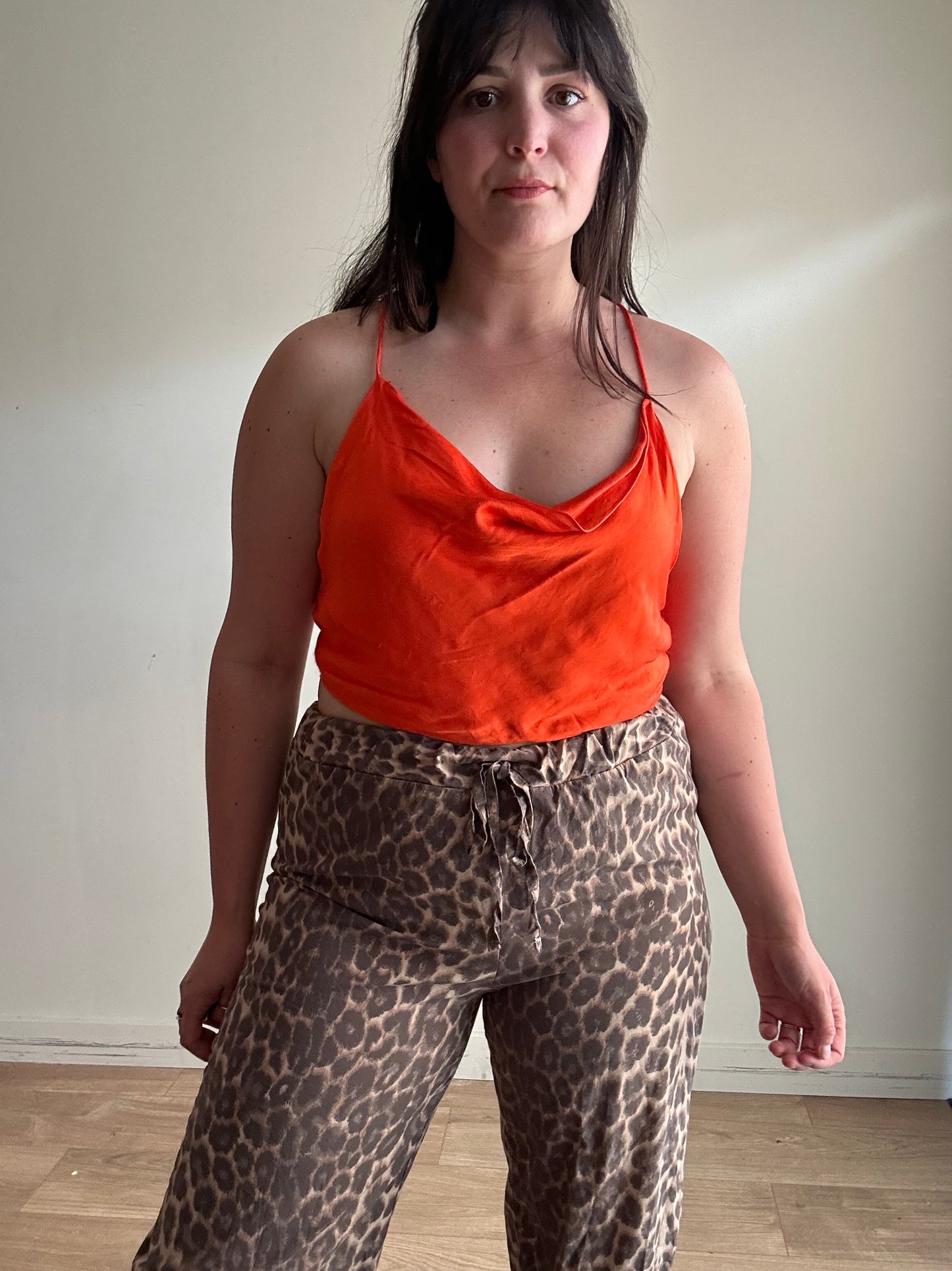 Zara Satin Backless Top - One Size