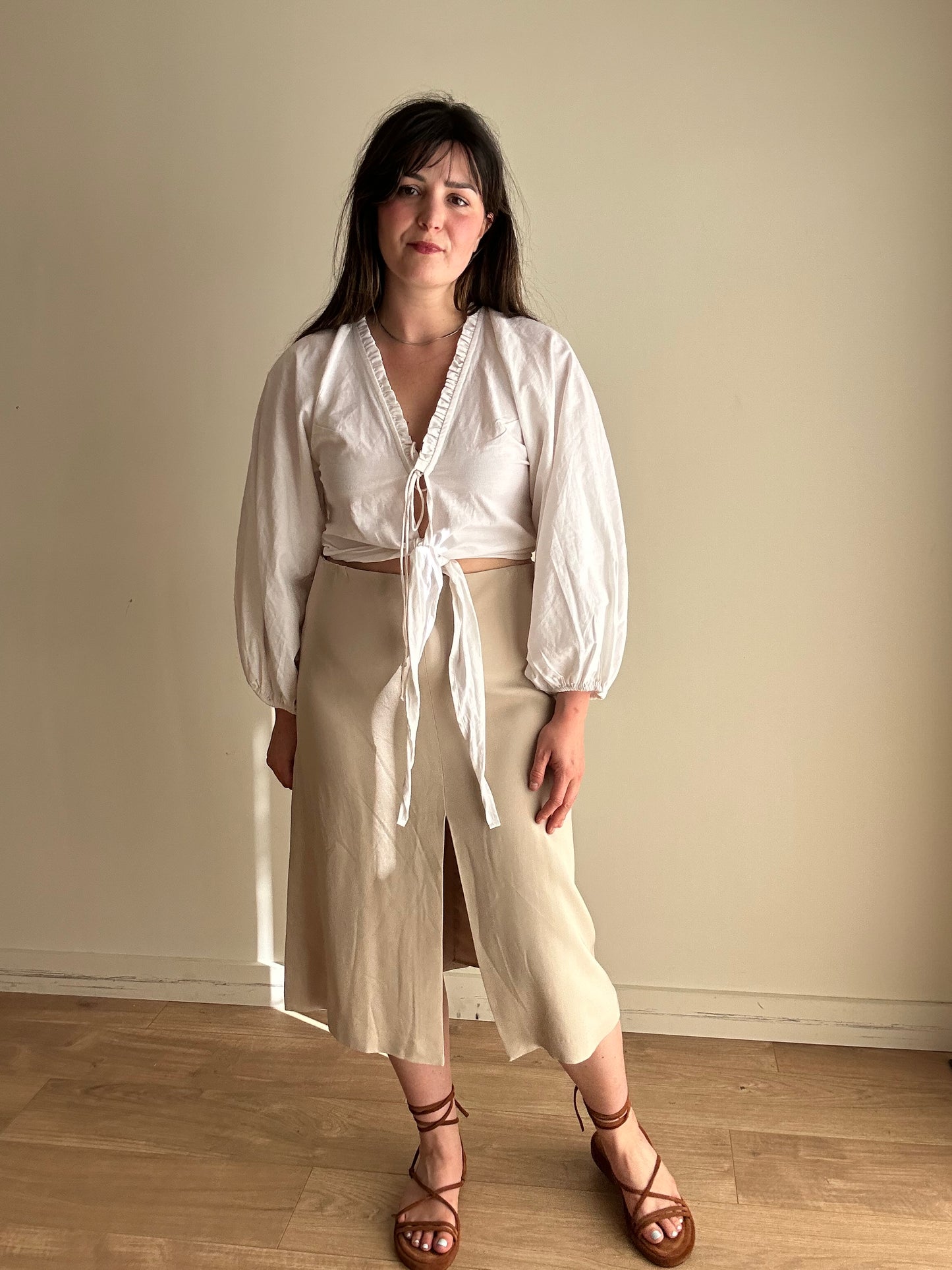 Massimo Dutti NEW Split Skirt, XL
