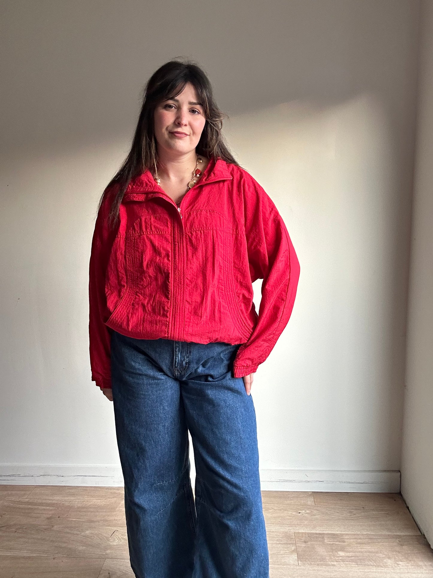 Vintage Lavon Shell Bomber Jacket, L