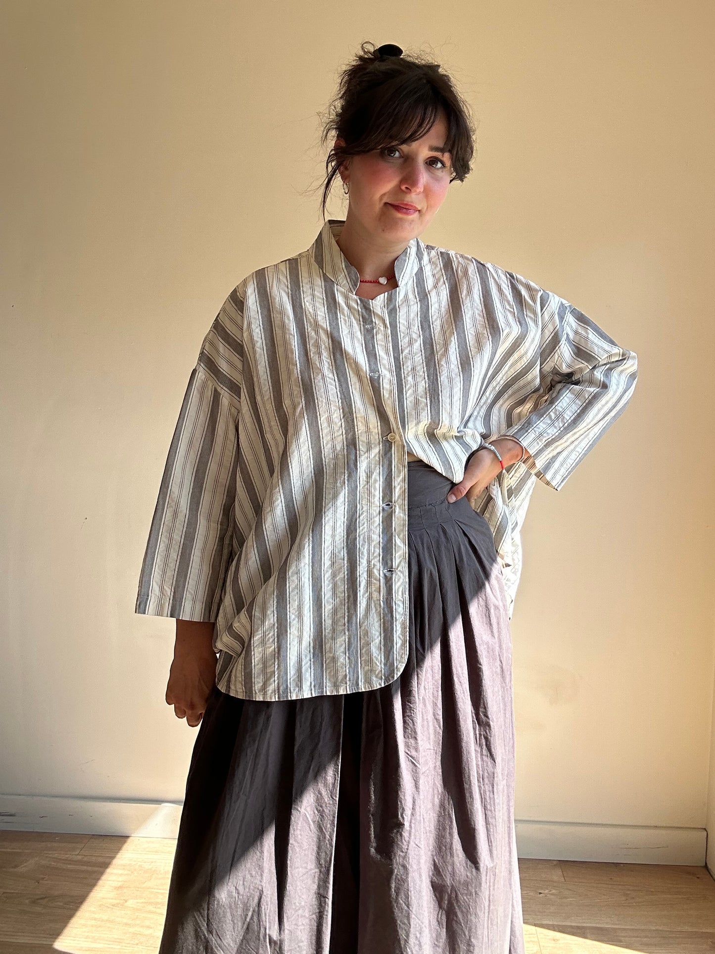 Aequamente Stripe Shirt, XXL