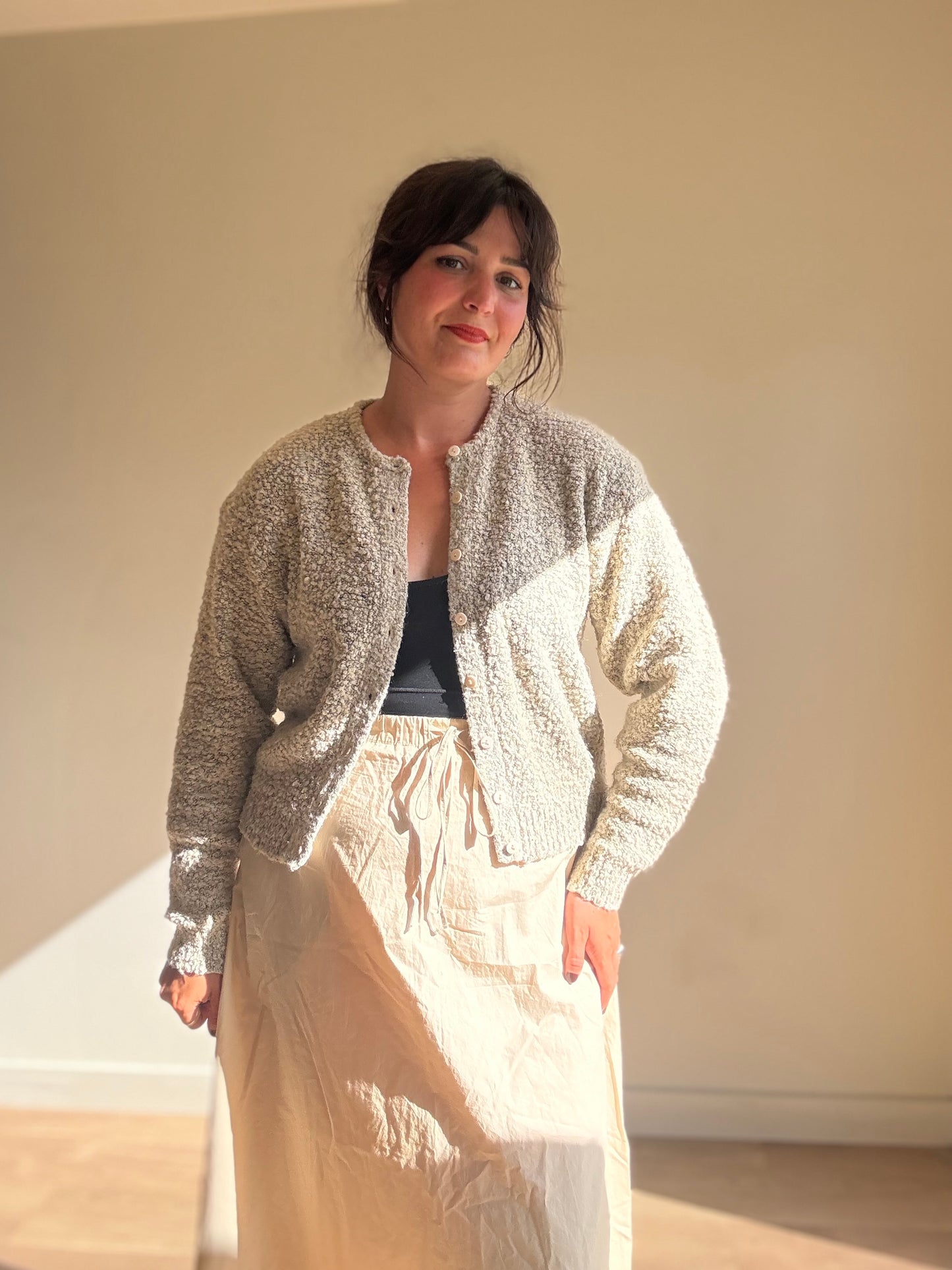 Vintage Boucle Cardigan, M/L