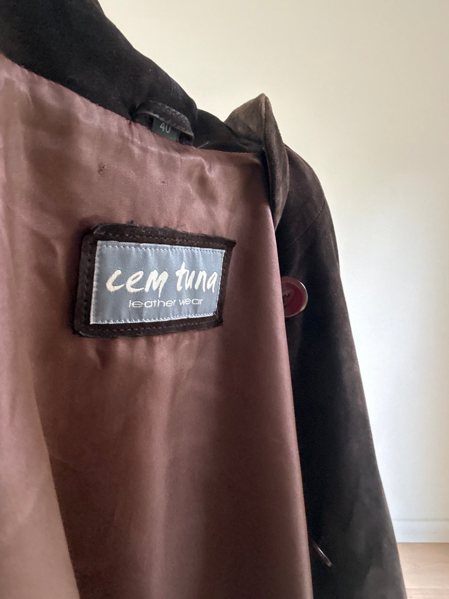 Vintage Genuine Suede Jacket, XL