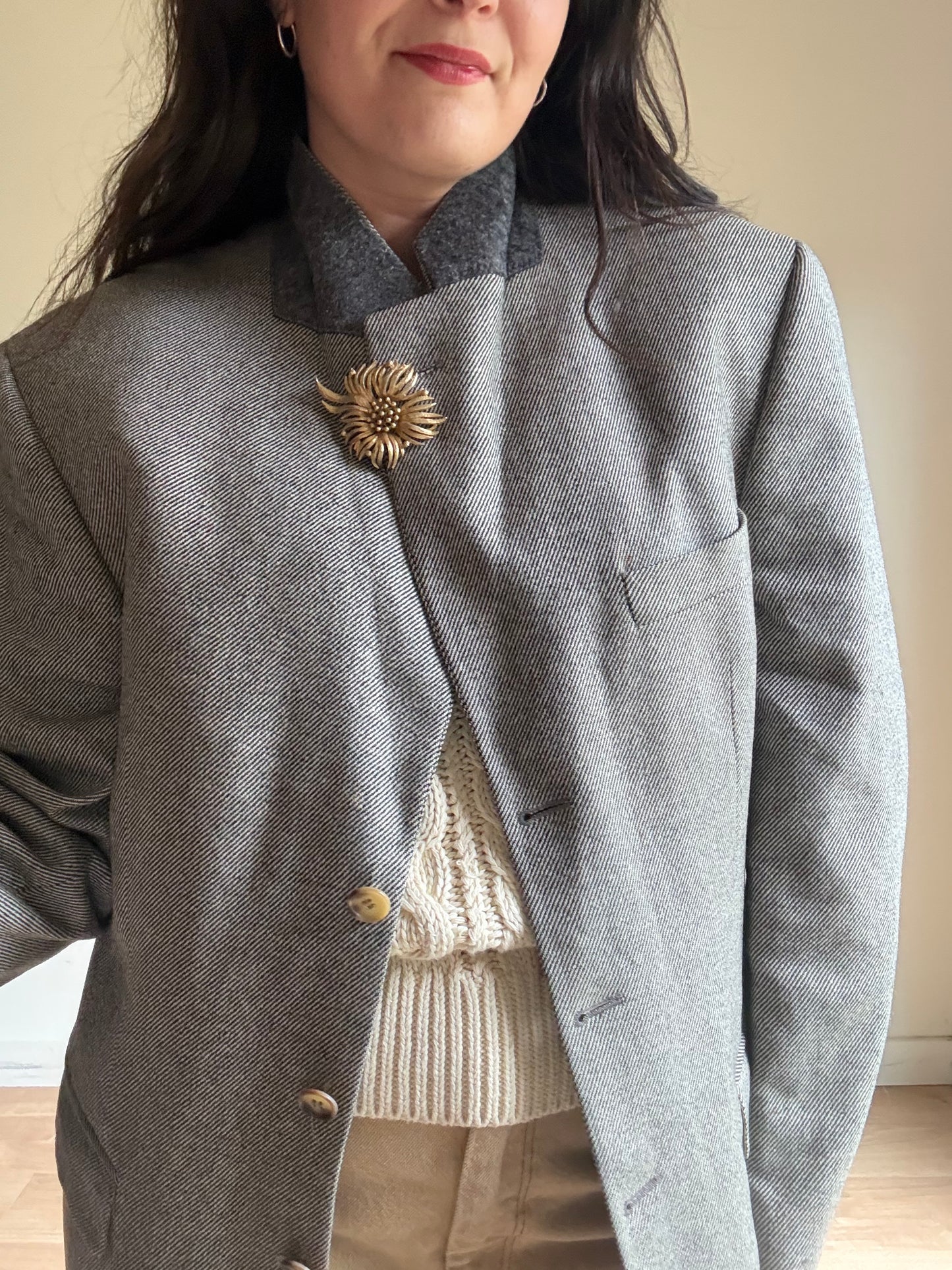 Vintage Austin Reed Wool & Cashmere Blazer, L