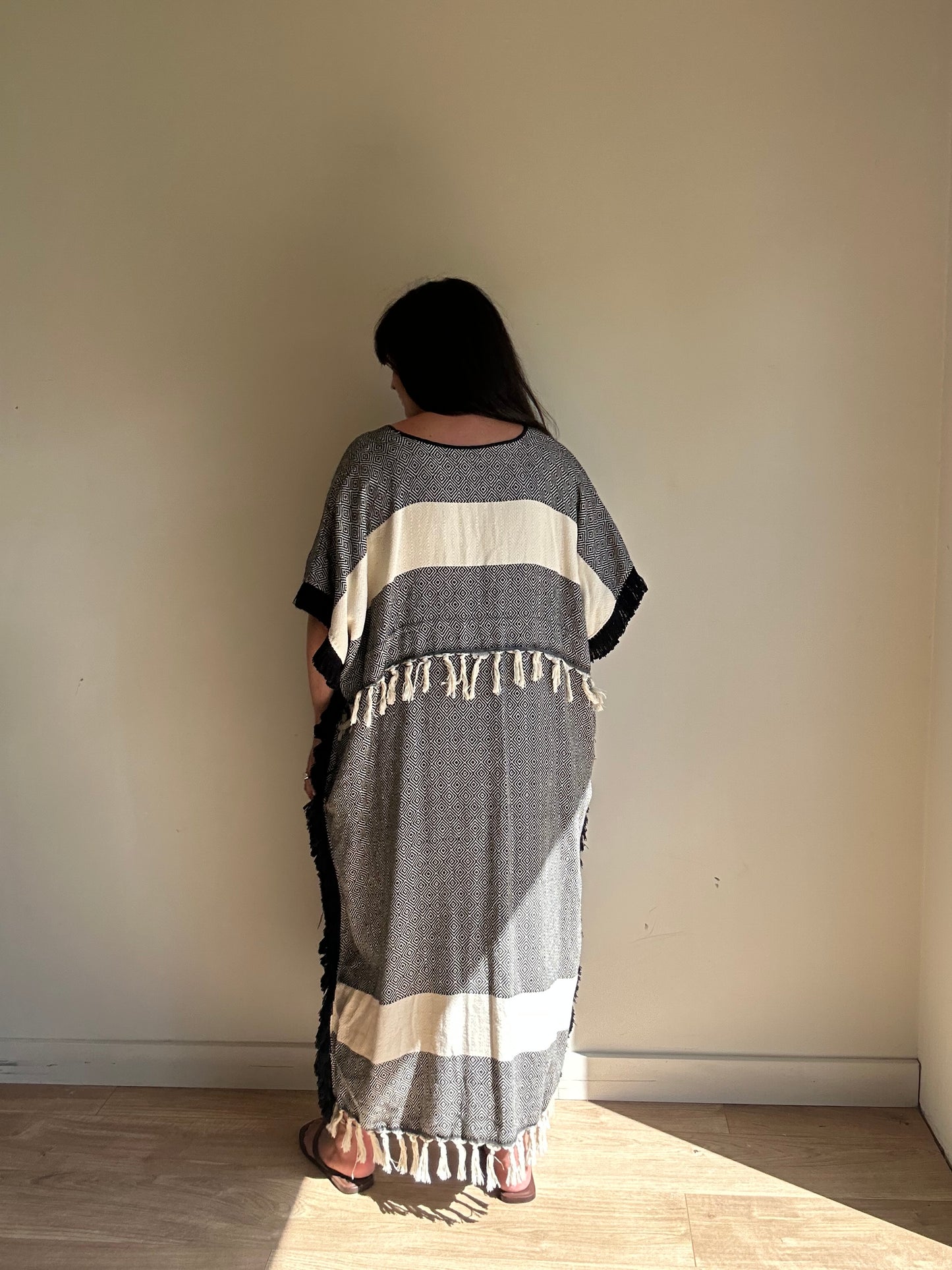 Koza Fringe Maxi Dress, One Size