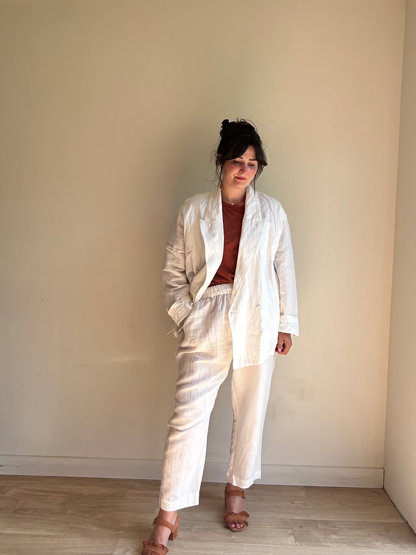NEW Zara Linen & Cotton Suit, XL