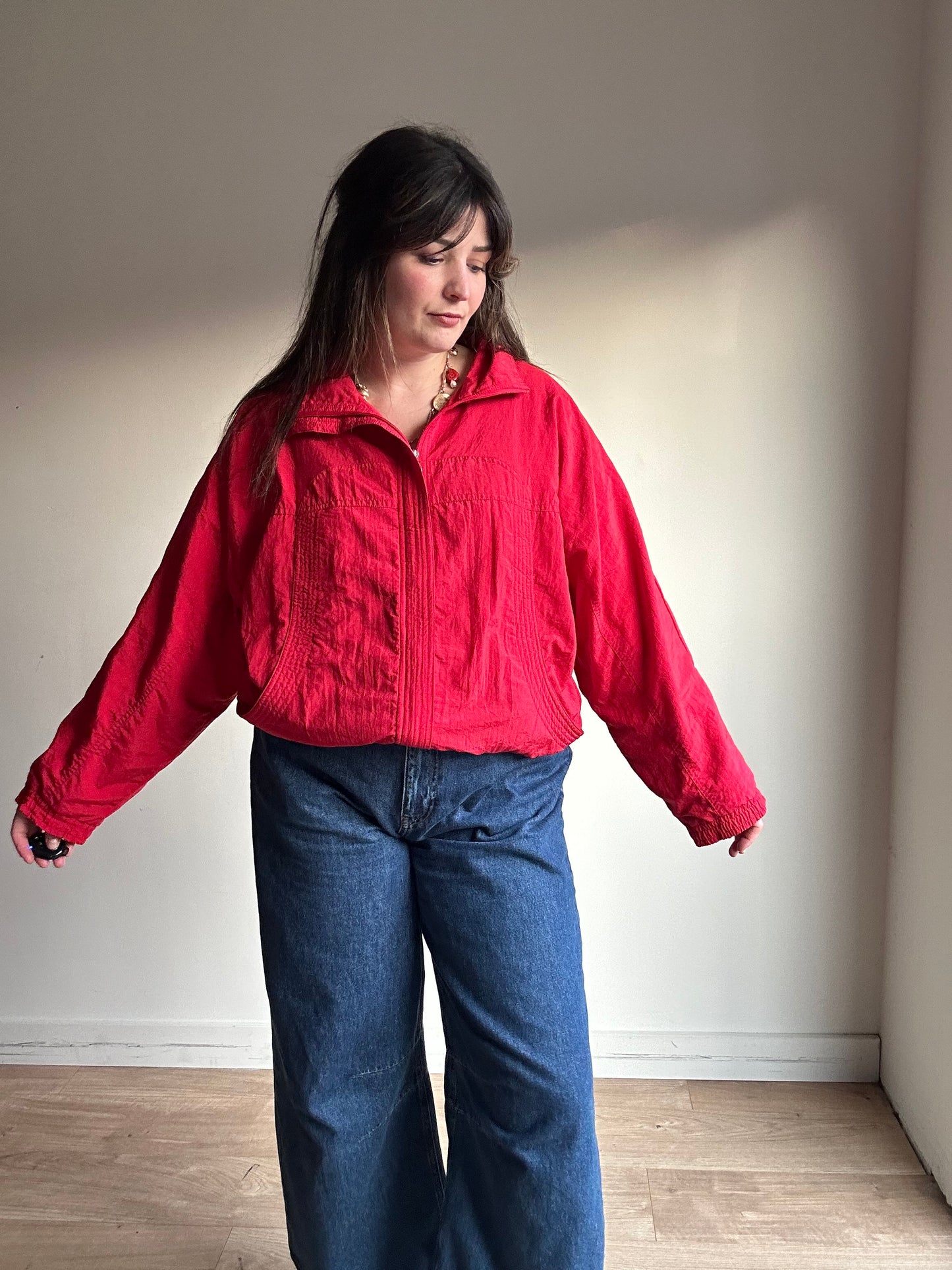 Vintage Lavon Shell Bomber Jacket, L