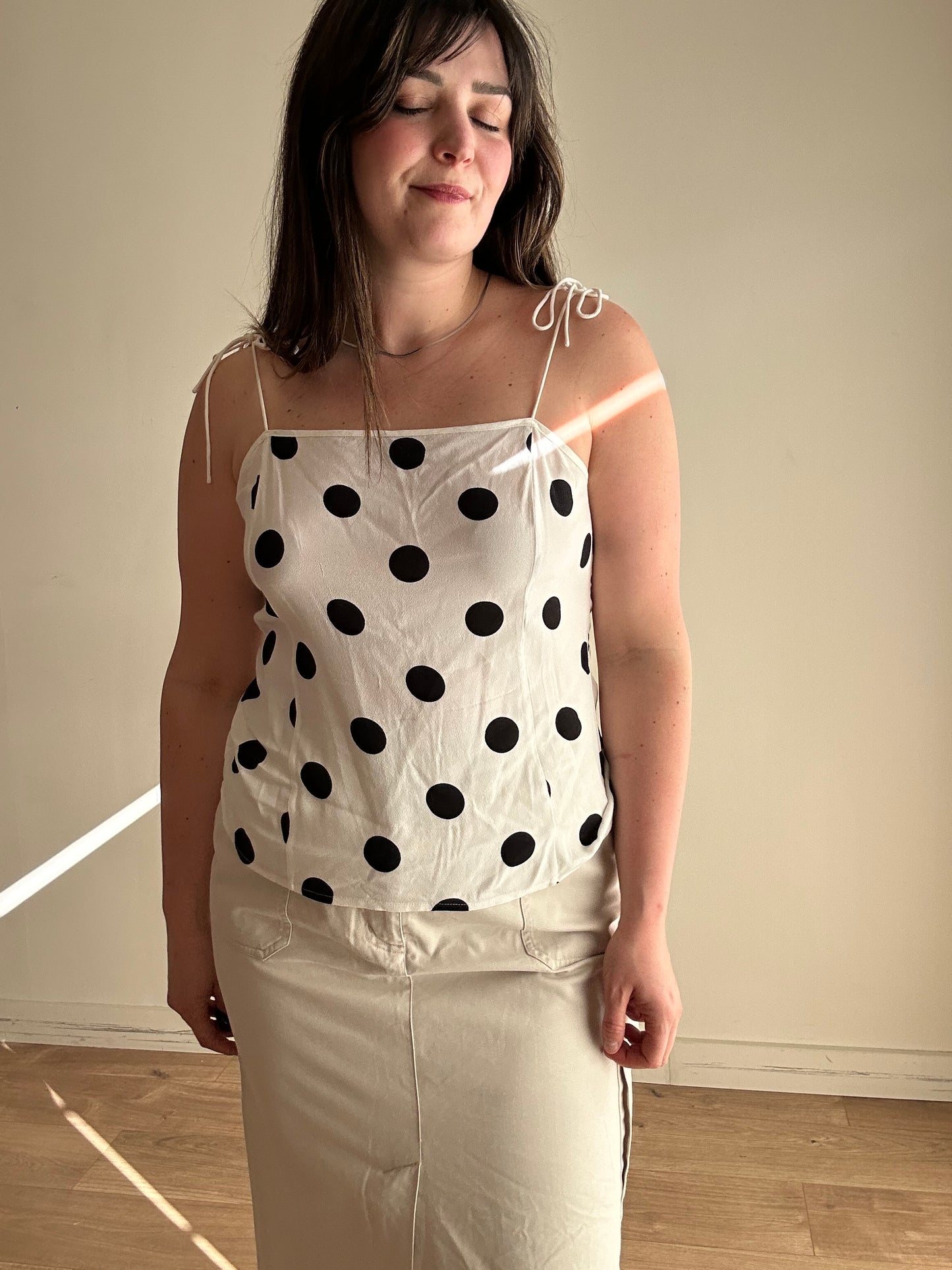 & Other Stories Polka Dot Cami Top, 12
