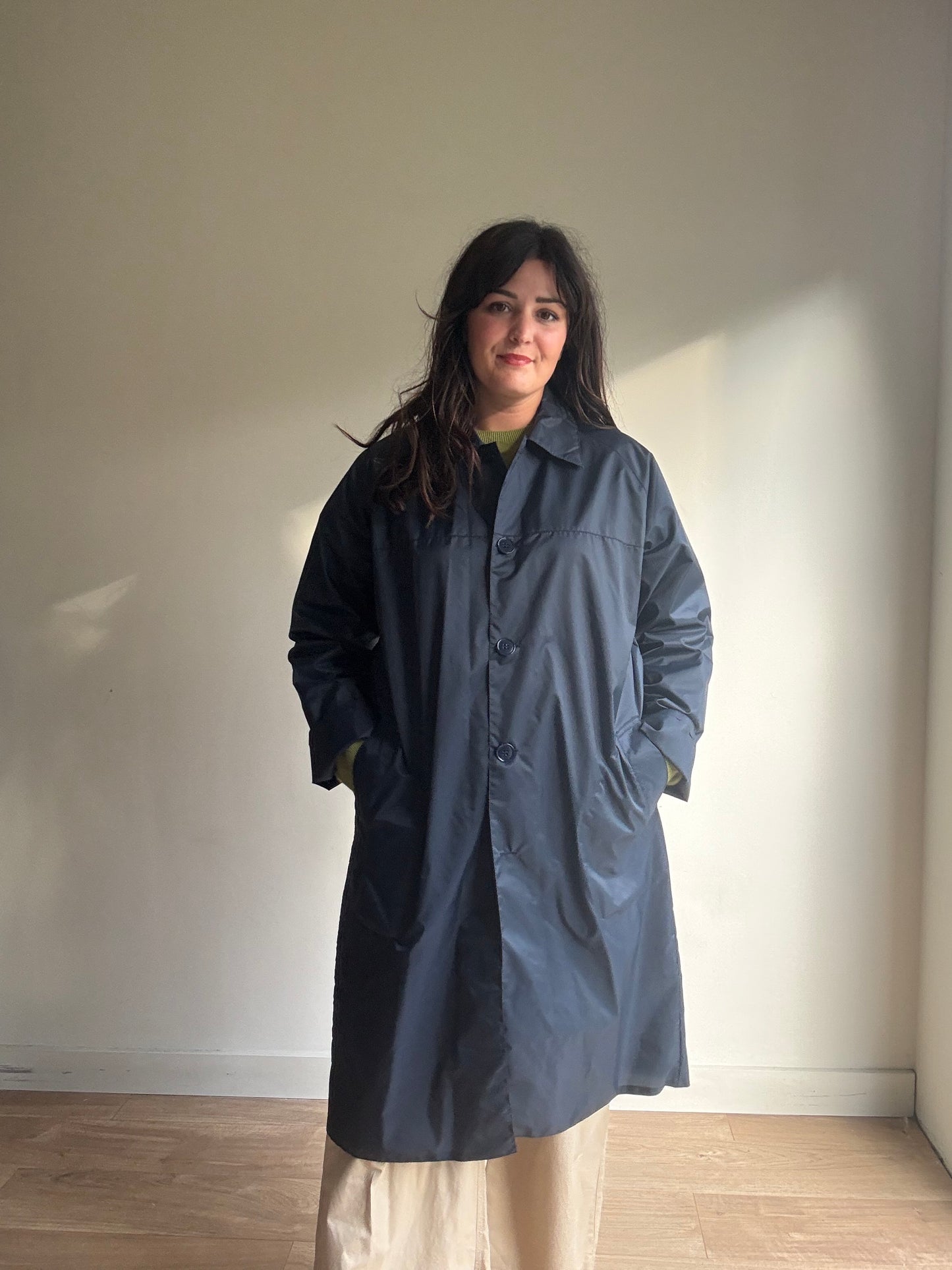 Vintage 'Nicholls of London' Waterproof Over Coat, L