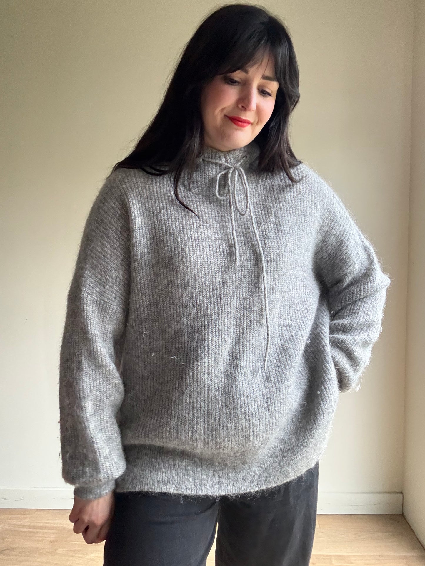 Ganni Mohair and Wool Hooded Jumper, M