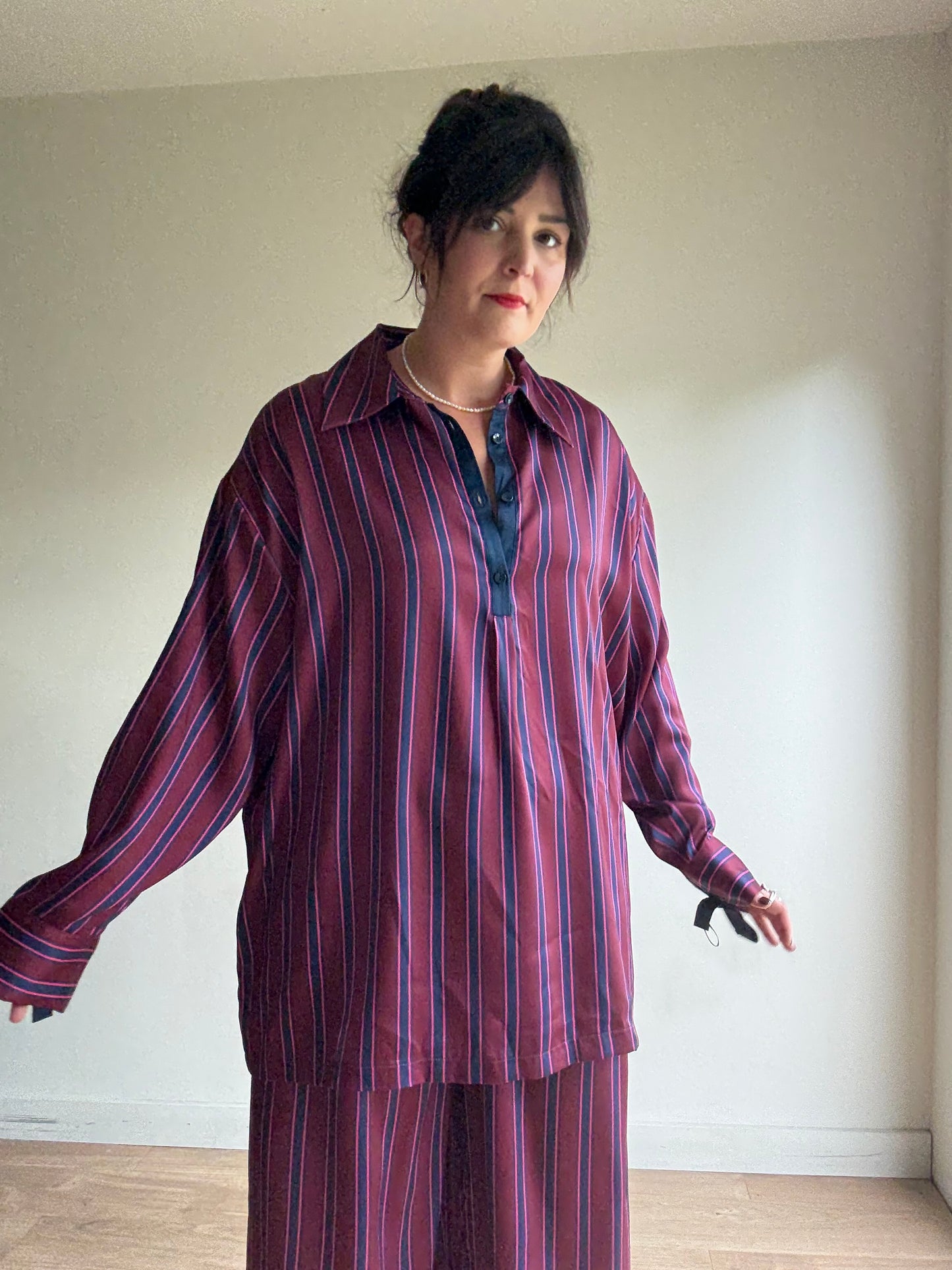 NEW Roksanda X George Satin Stripe Co-Ord, XL