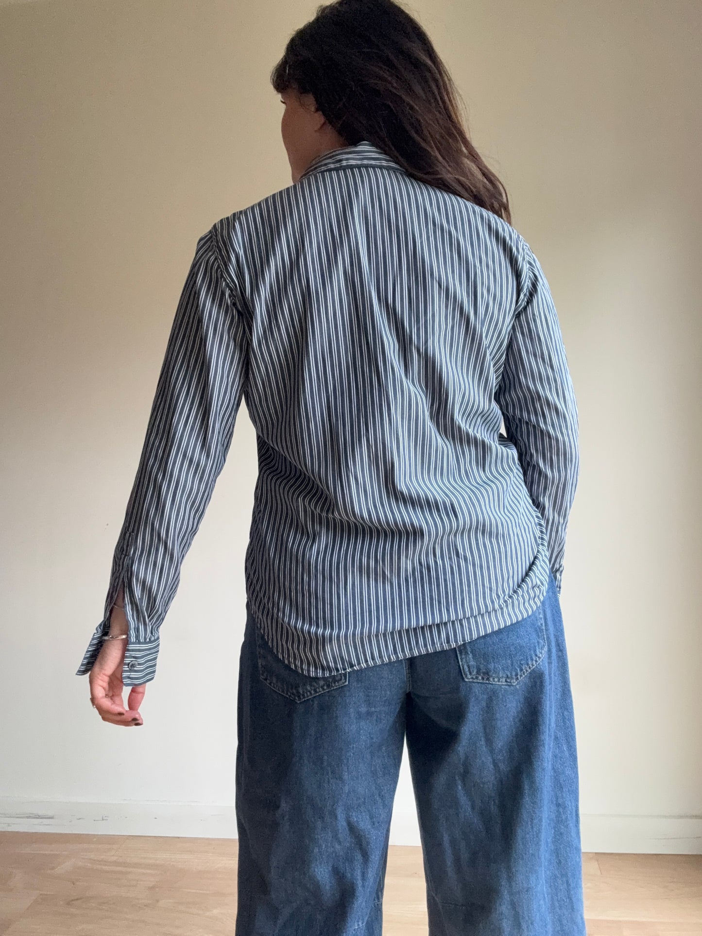 Liz Claiborne Vintage Stripe Shirt, M