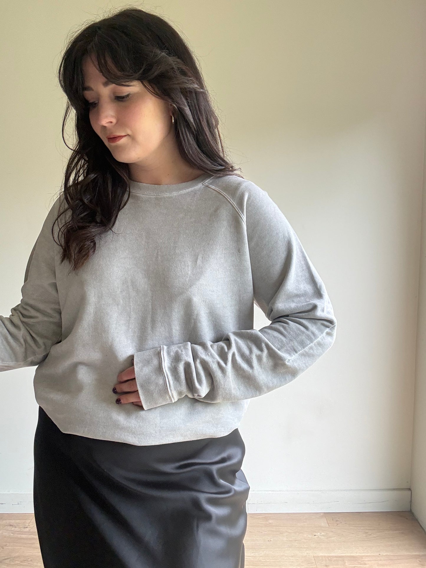 Washed Grey FOLK Classic Sweatshirt, XL