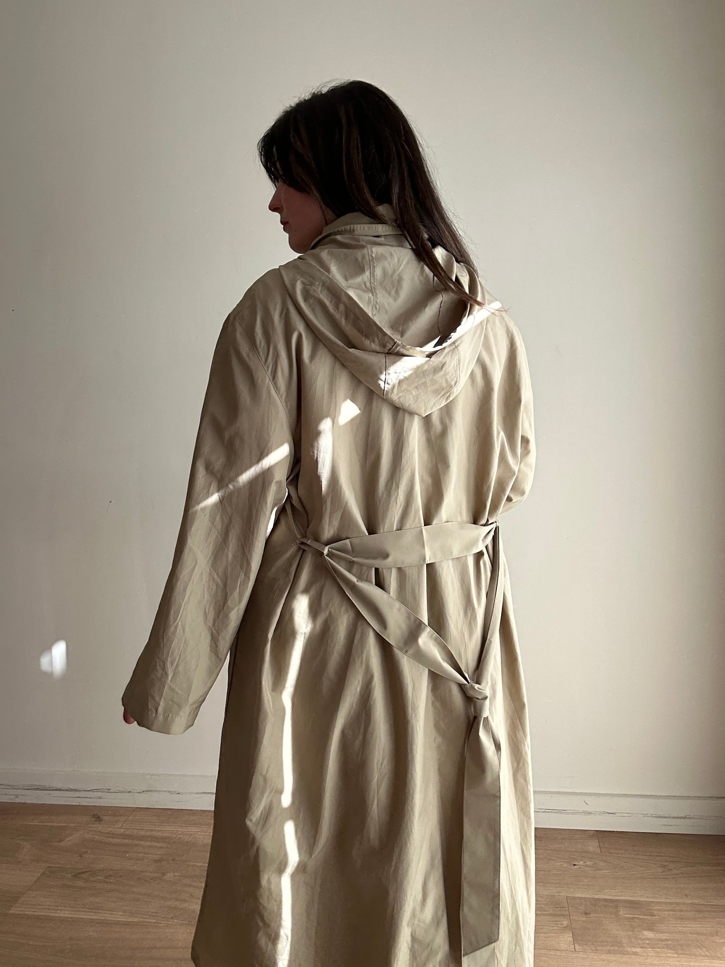 Vintage Dannimac Lightweight Hooded Coat, L/XL