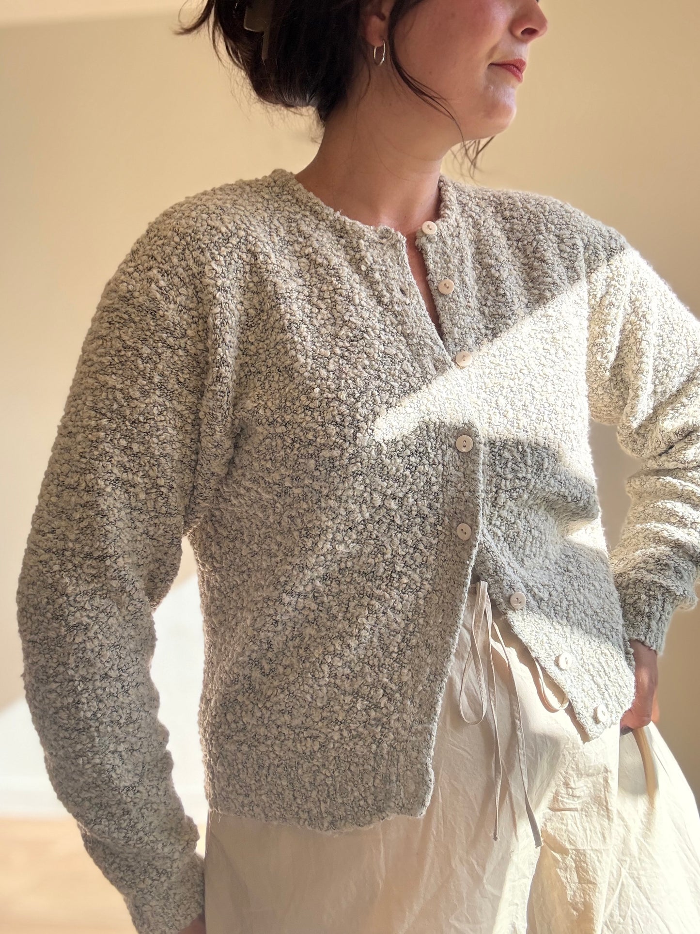 Vintage Boucle Cardigan, M/L