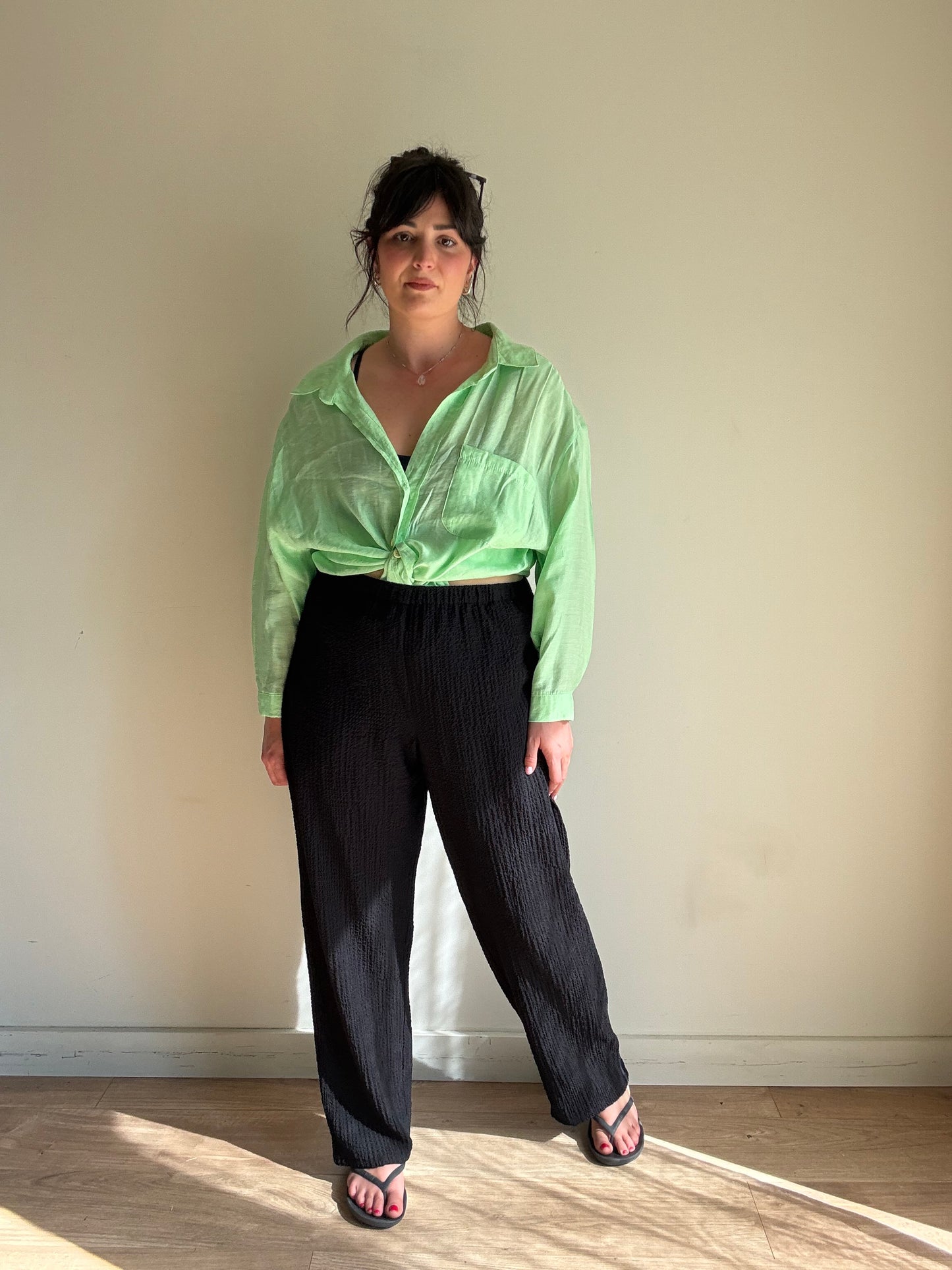 Vintage Orvis Textured Comfy Trousers, M-L