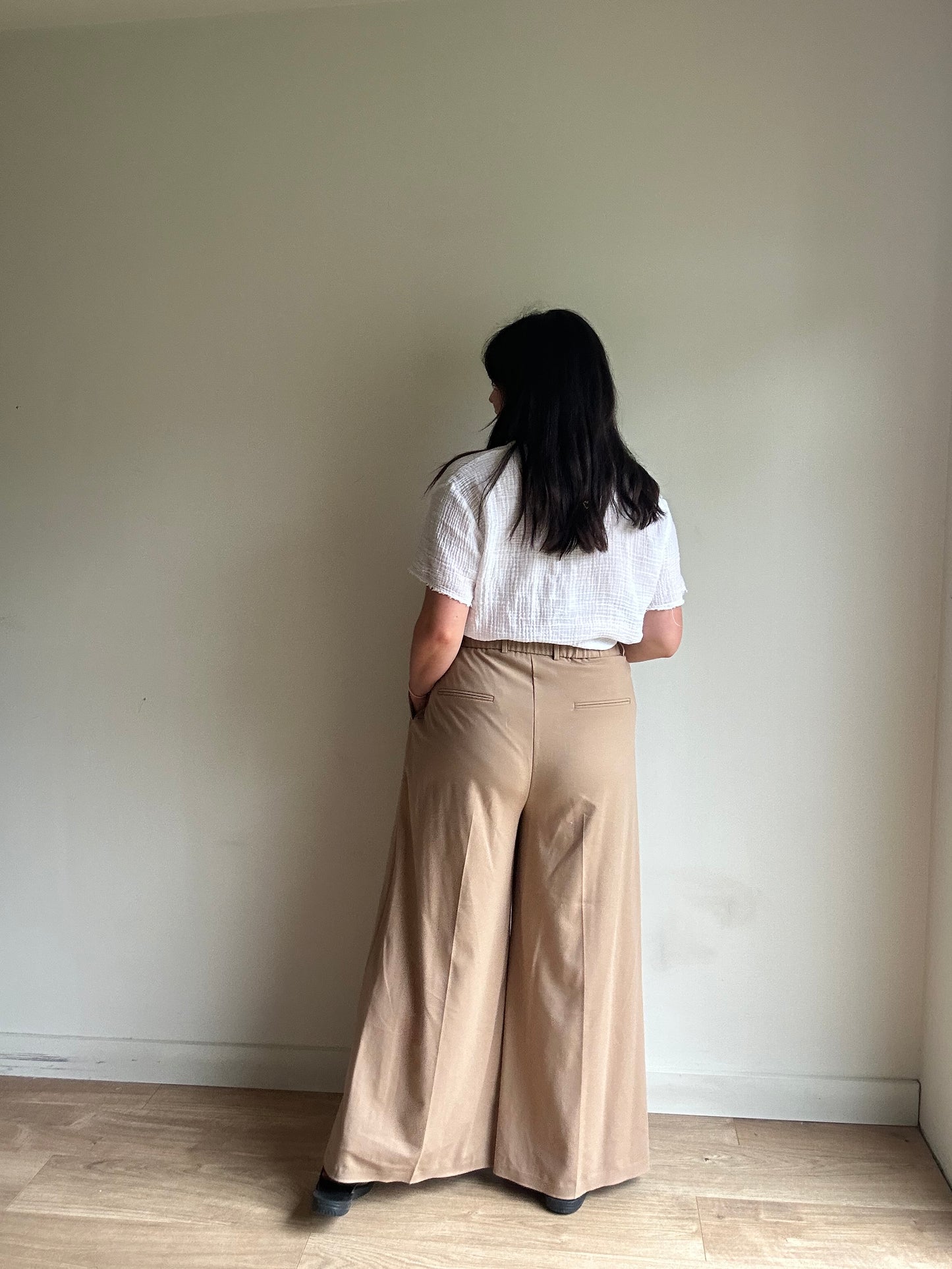 M&S NEW Wide High Rise Trousers, 18