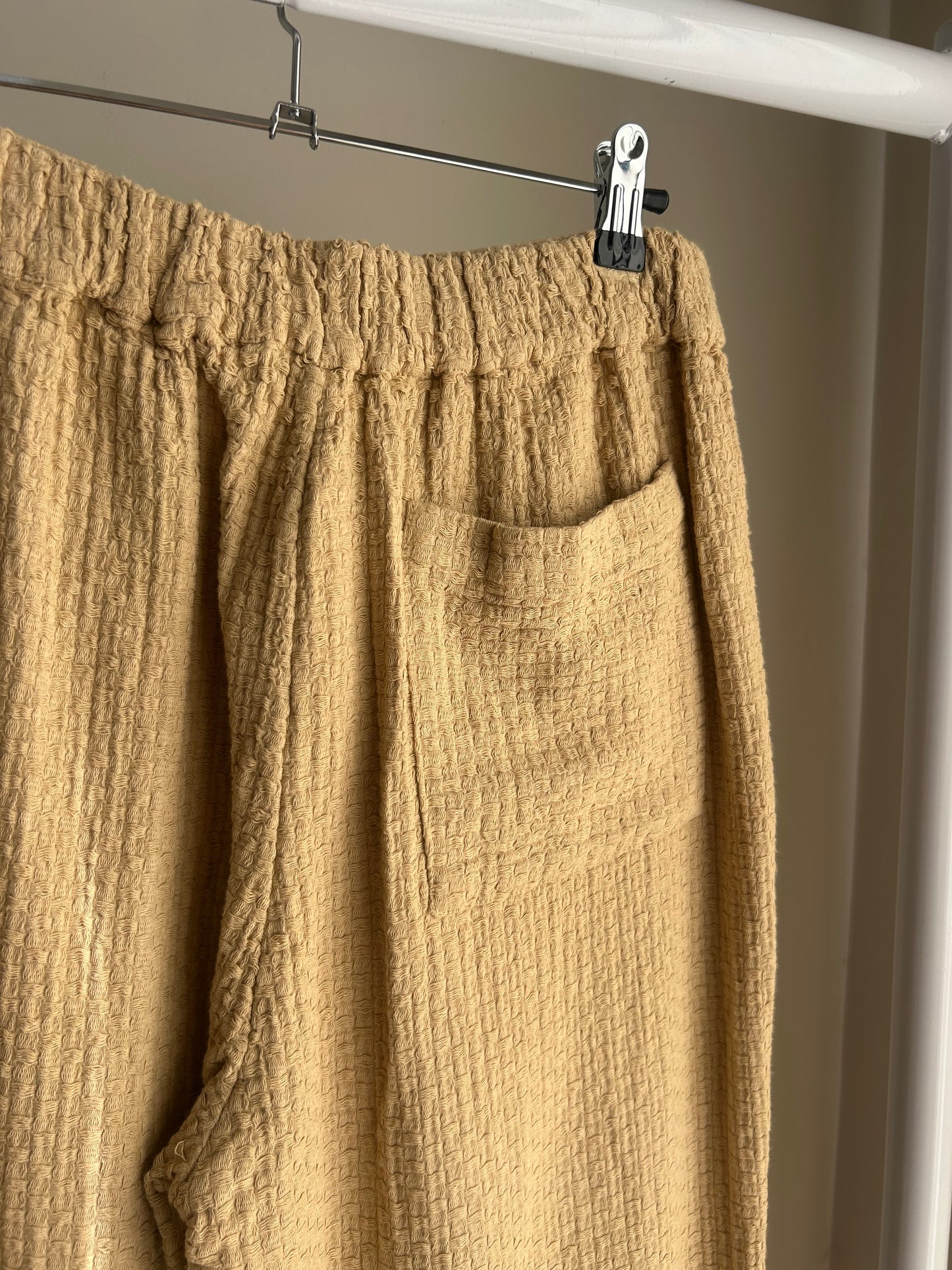 Free People Cotton Waffle Trousers, XS/S