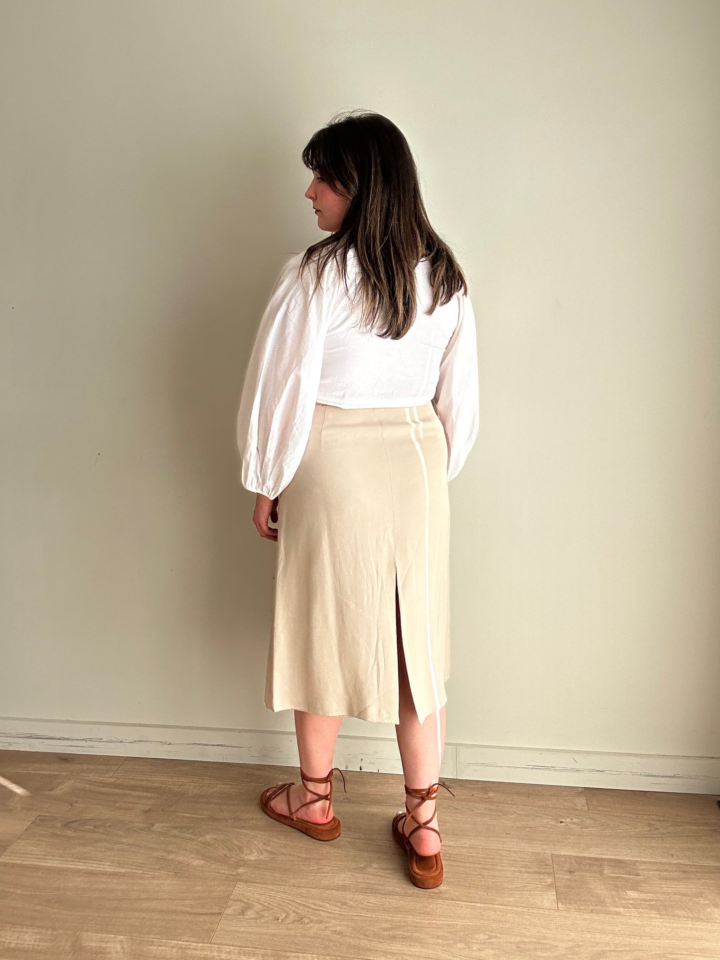 Massimo Dutti NEW Split Skirt, XL
