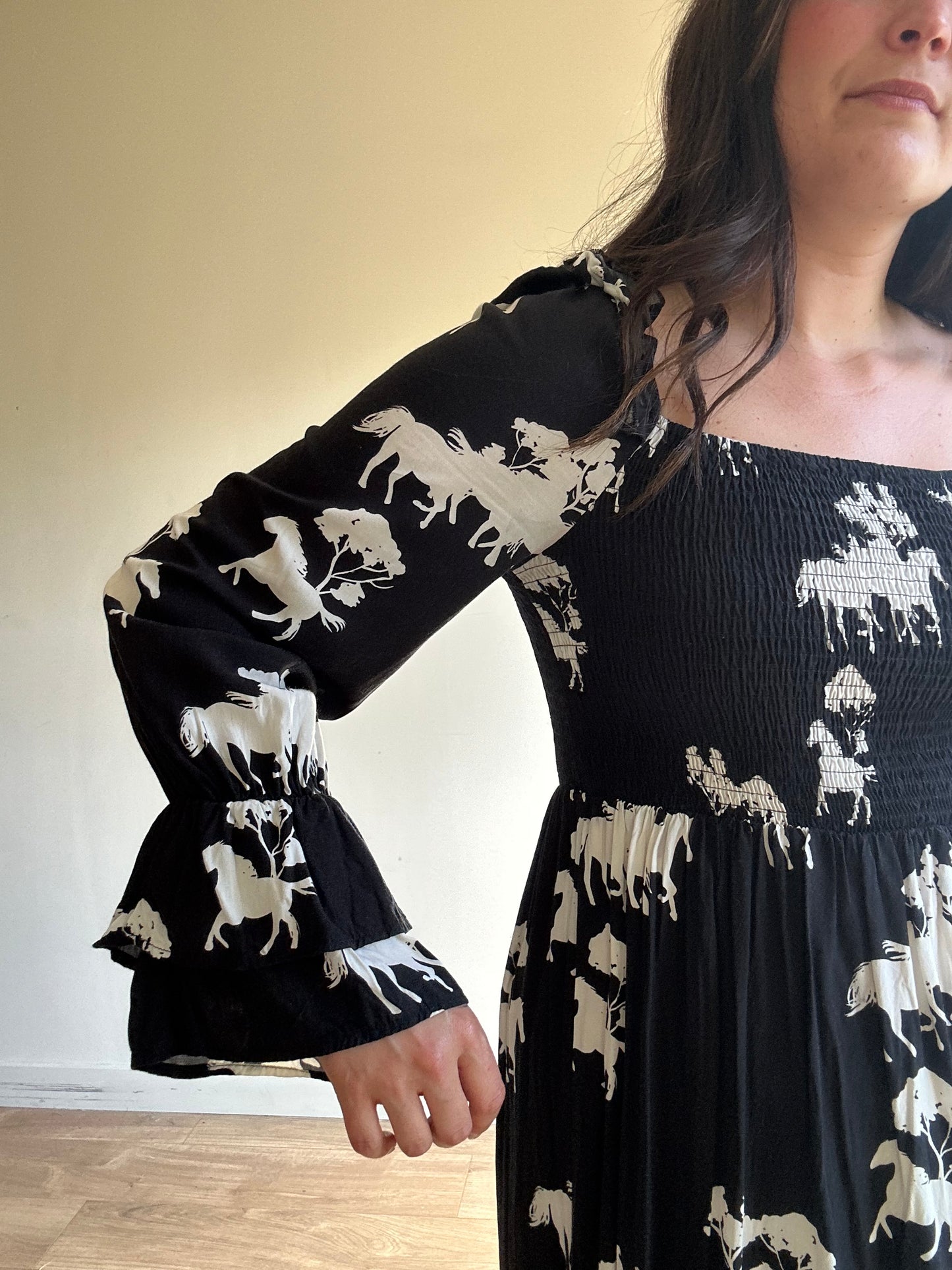 Never Fully Dresses Printed Dress, 12
