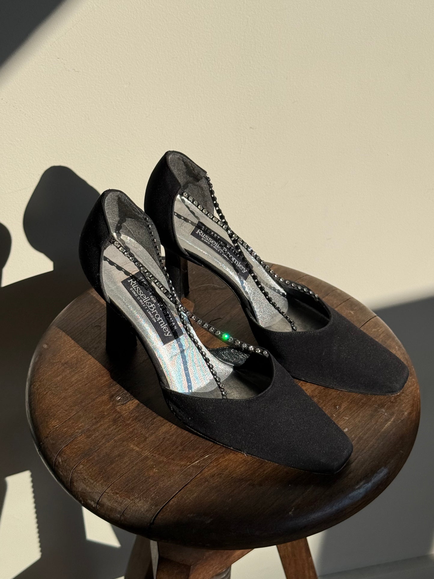 Vintage Russell & Bromley Gemstone Court Heels, 6