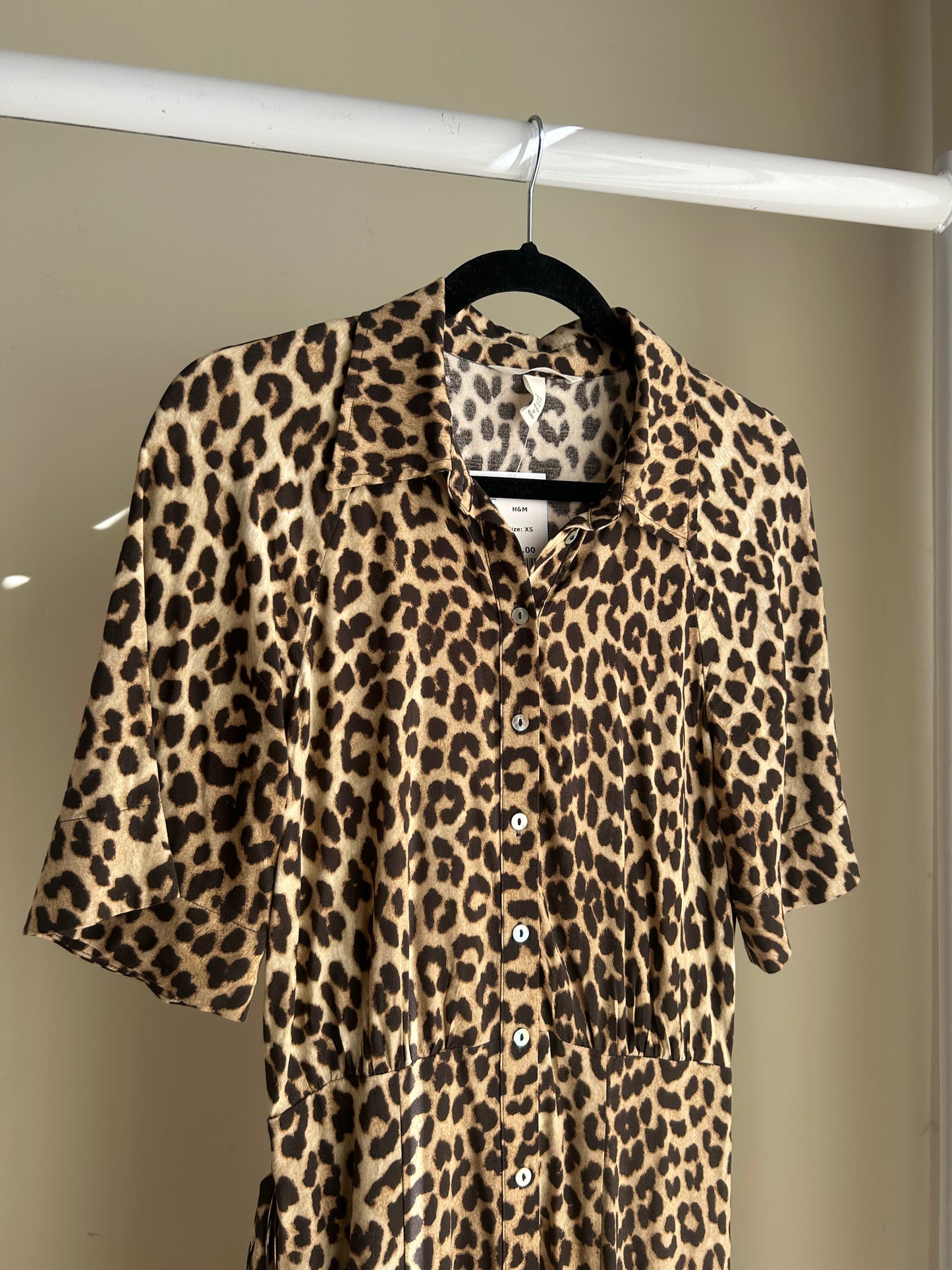 Leopard H&M Midi Dress, XS