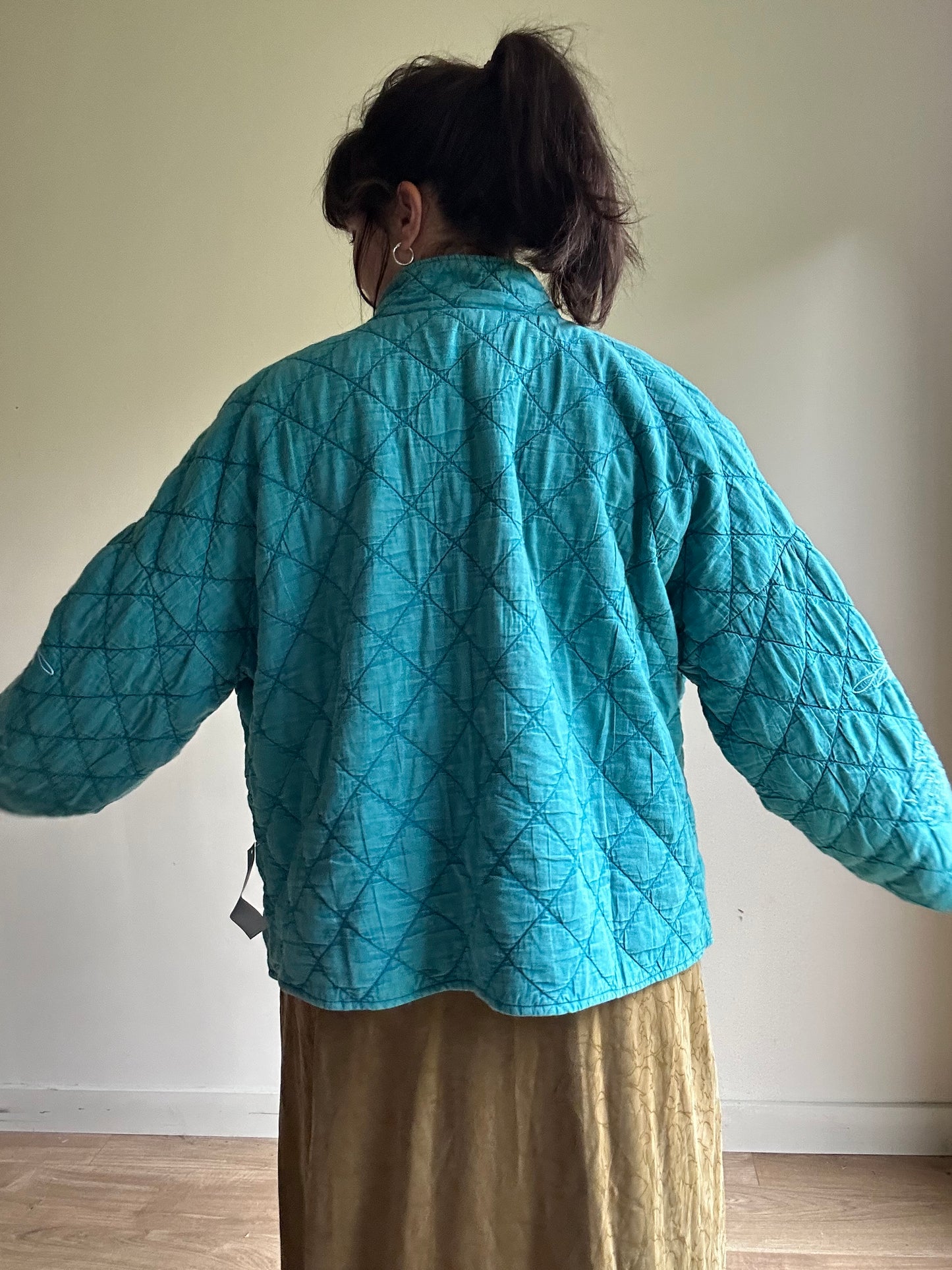 East Embroidered Quilted Jacket, XL