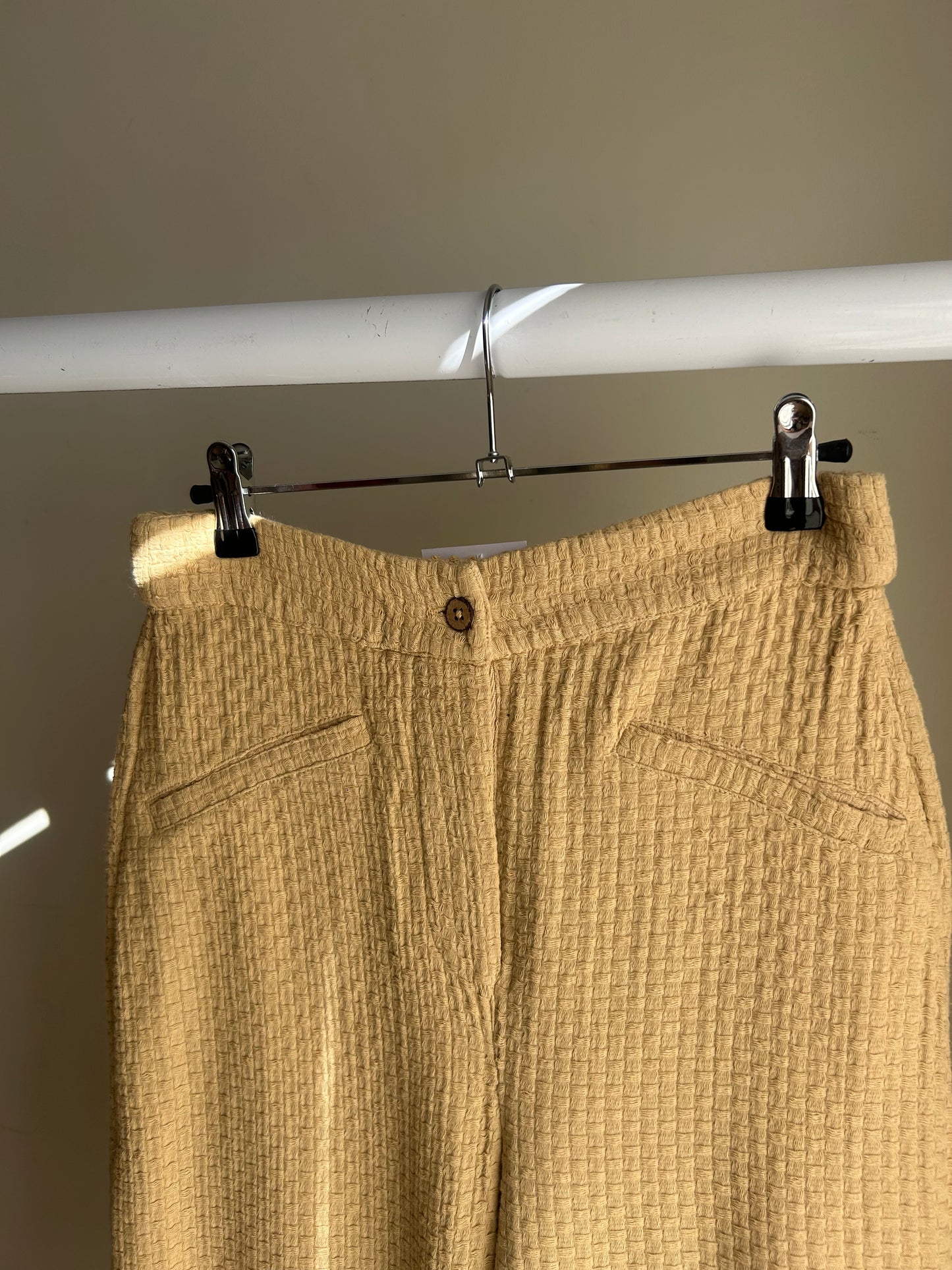 Free People Cotton Waffle Trousers, XS/S