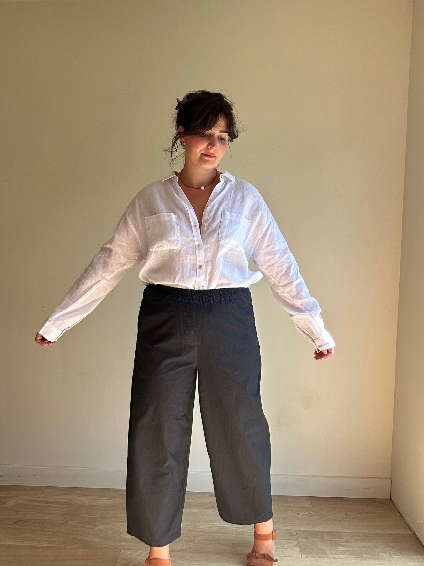 Hannoh Wessel Cotton Barrel Trousers, 40