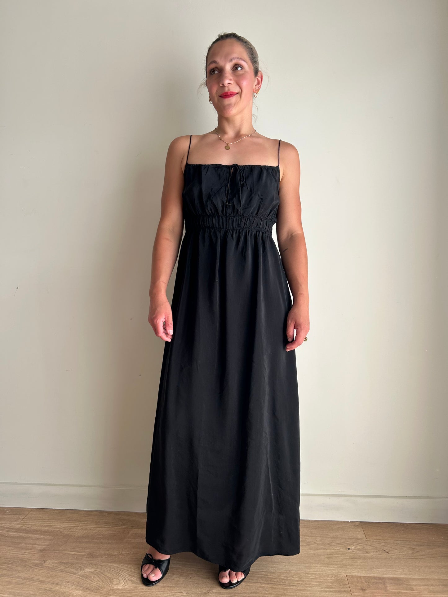 Arket Linen Mix Maxi Dress, 36