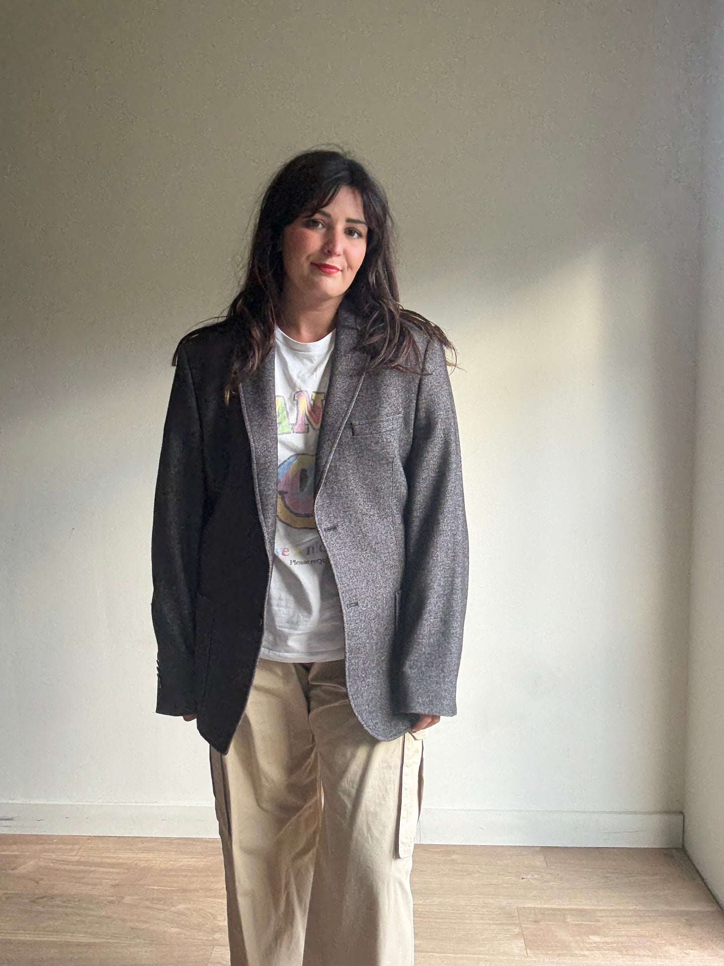 Vintage Wool Mix Blazer, L