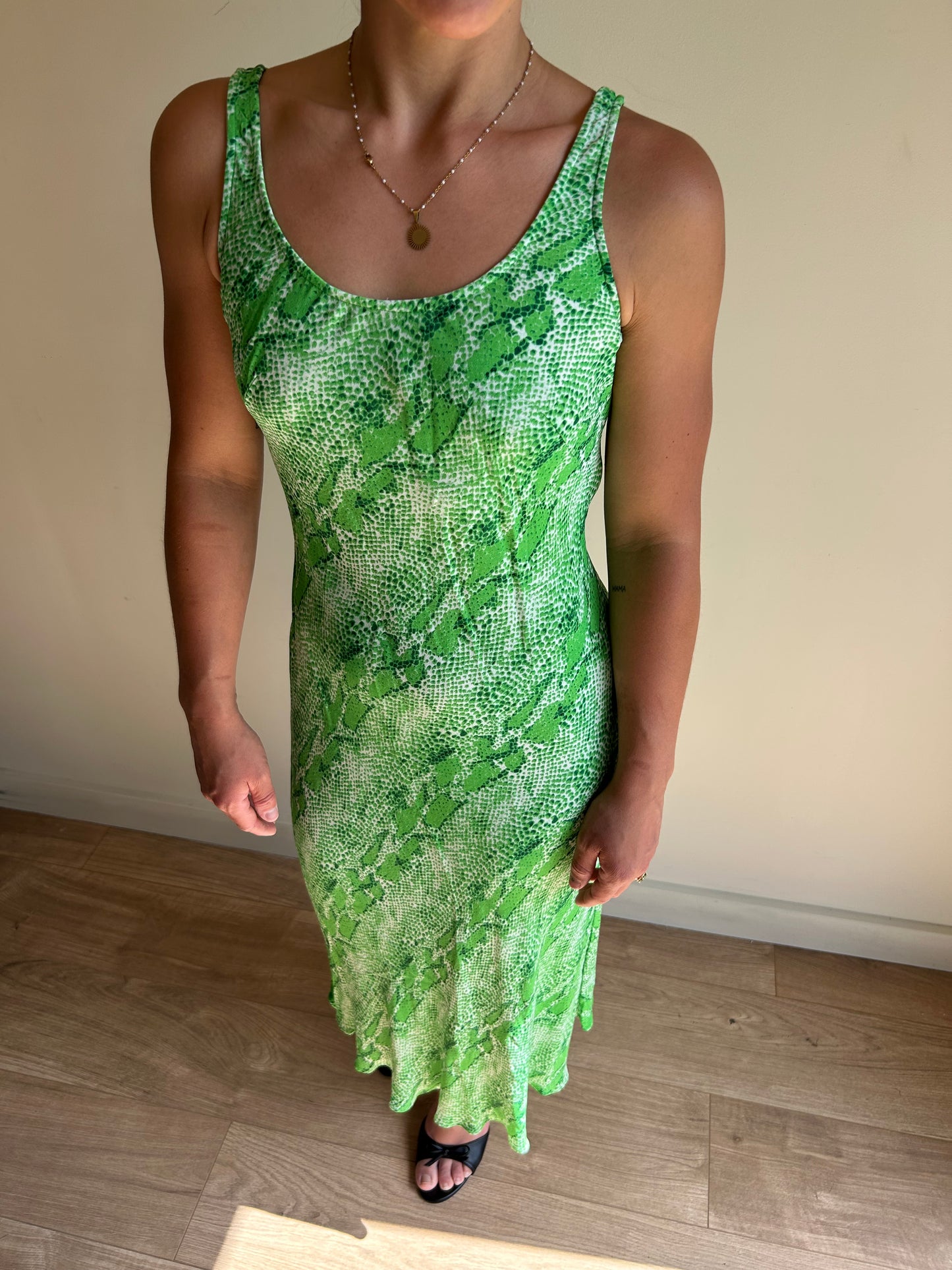 Whistles Snakeprint Slip Dress, 8