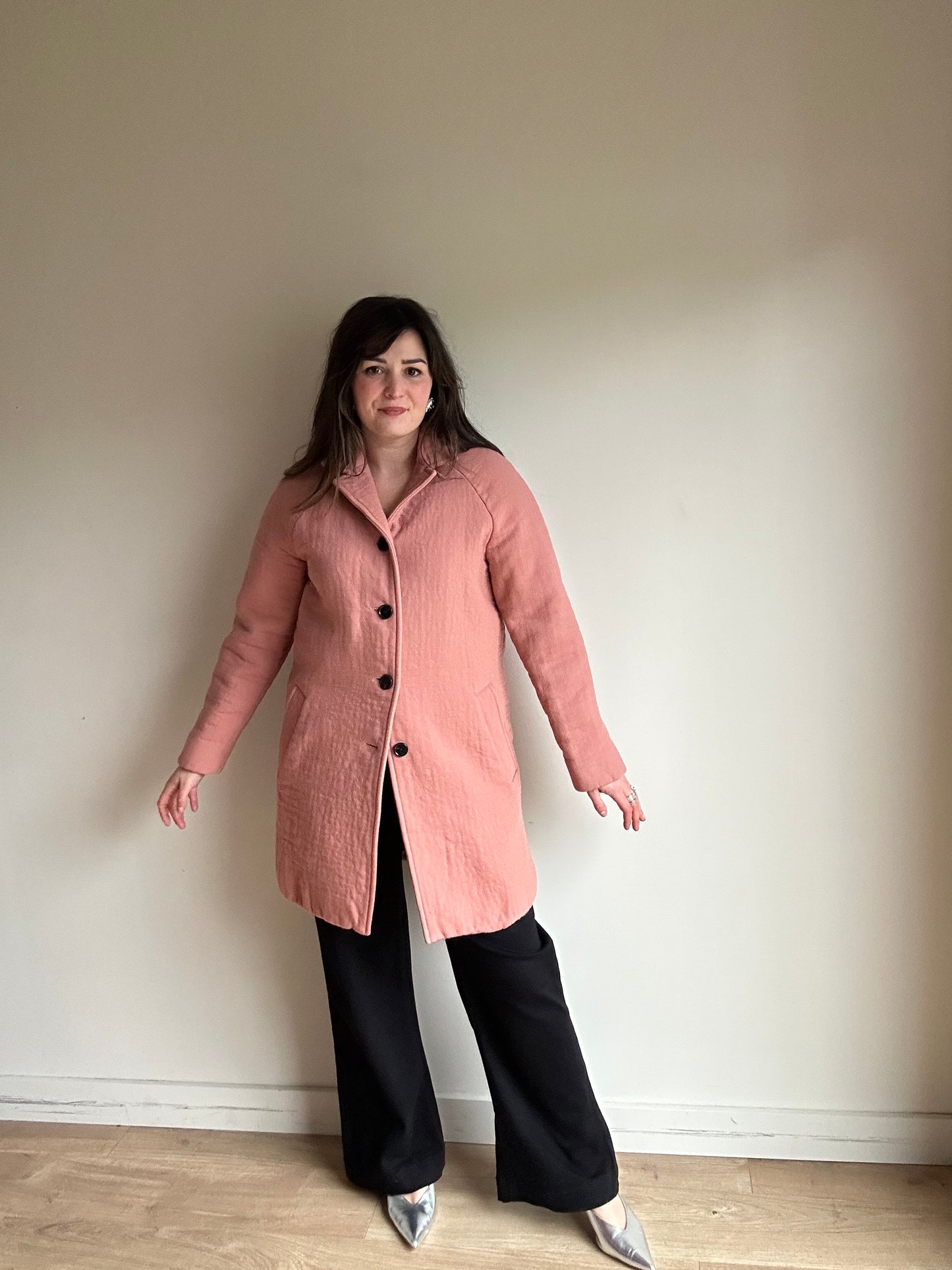 Pink COS Wool Jacket Coat, 42