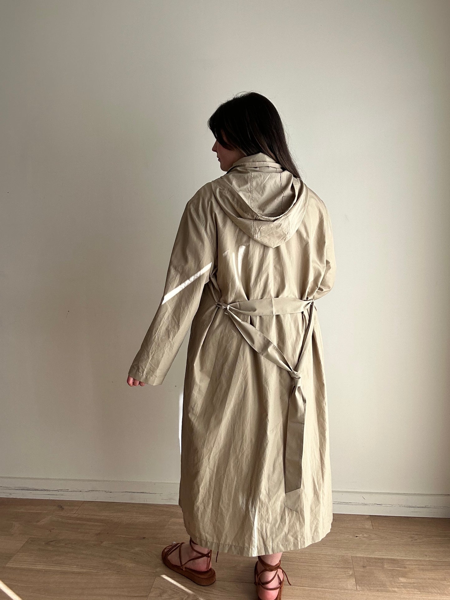 Vintage Dannimac Lightweight Hooded Coat, L/XL