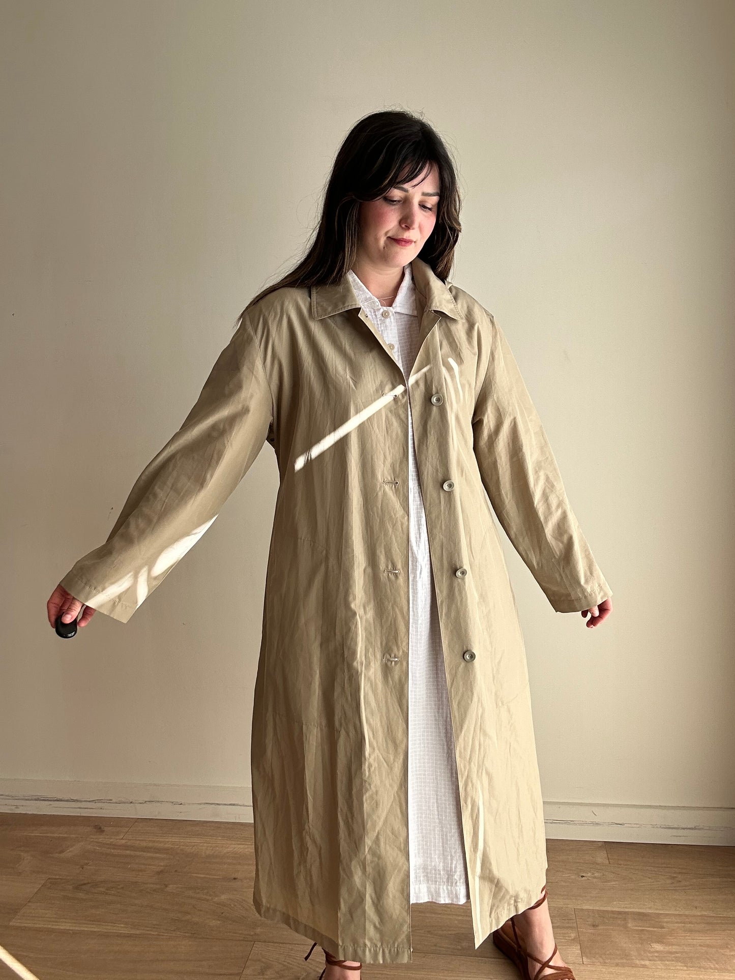 Vintage Dannimac Lightweight Hooded Coat, L/XL