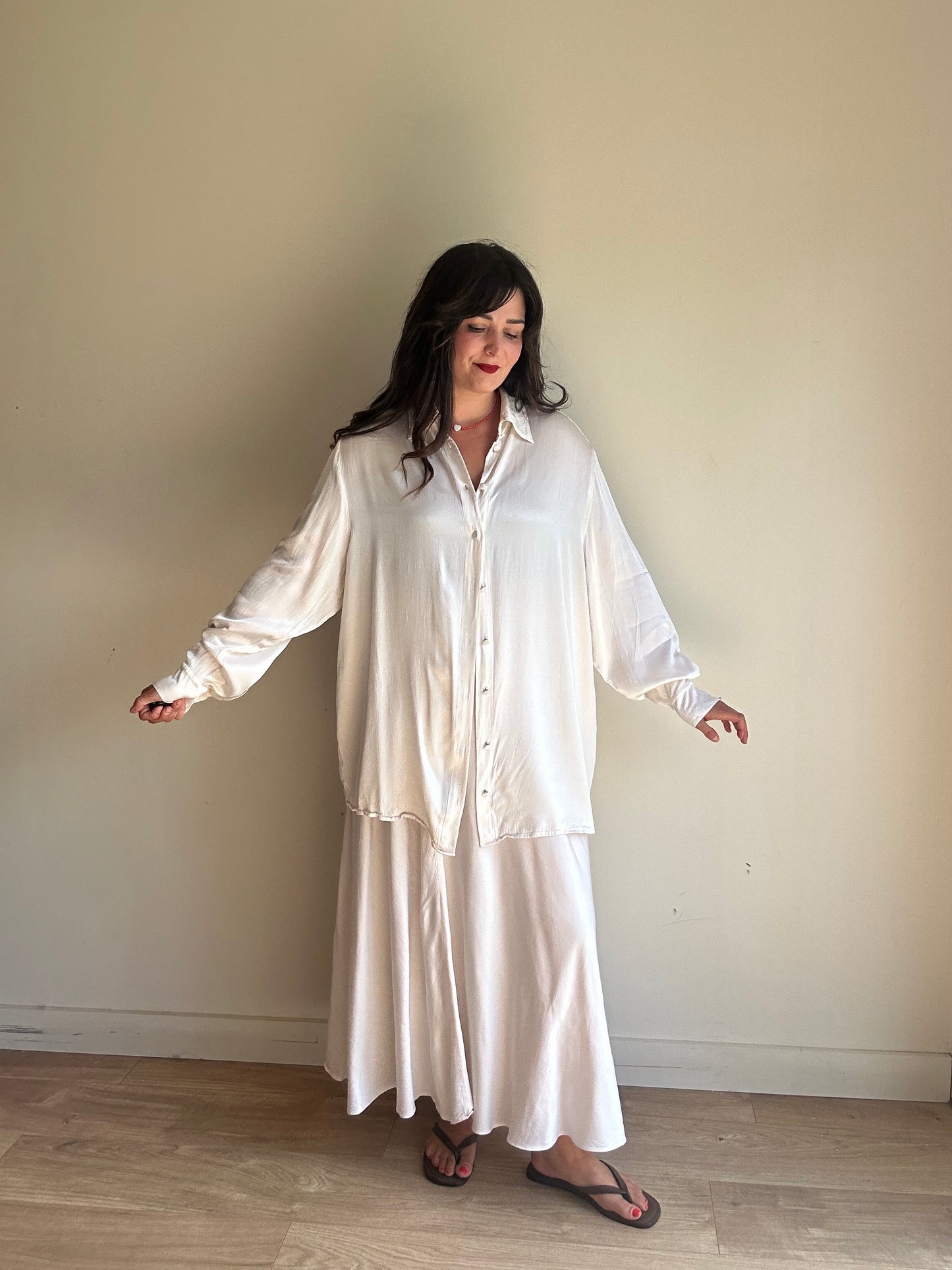 Ghost Satin Ellie Shirt, XL