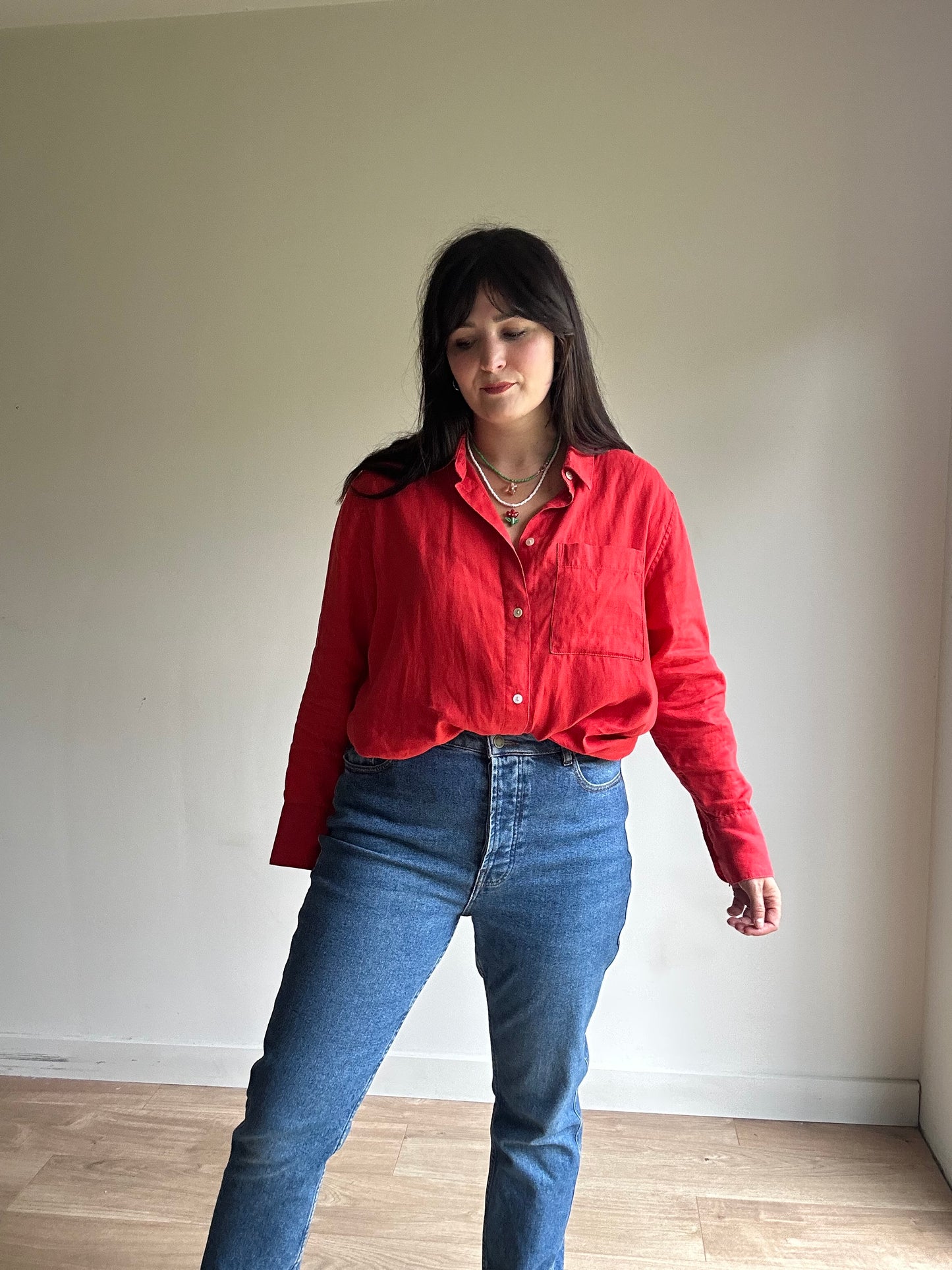 Sezane 'Brut Sexy' Tapered Jeans, UK 14-16