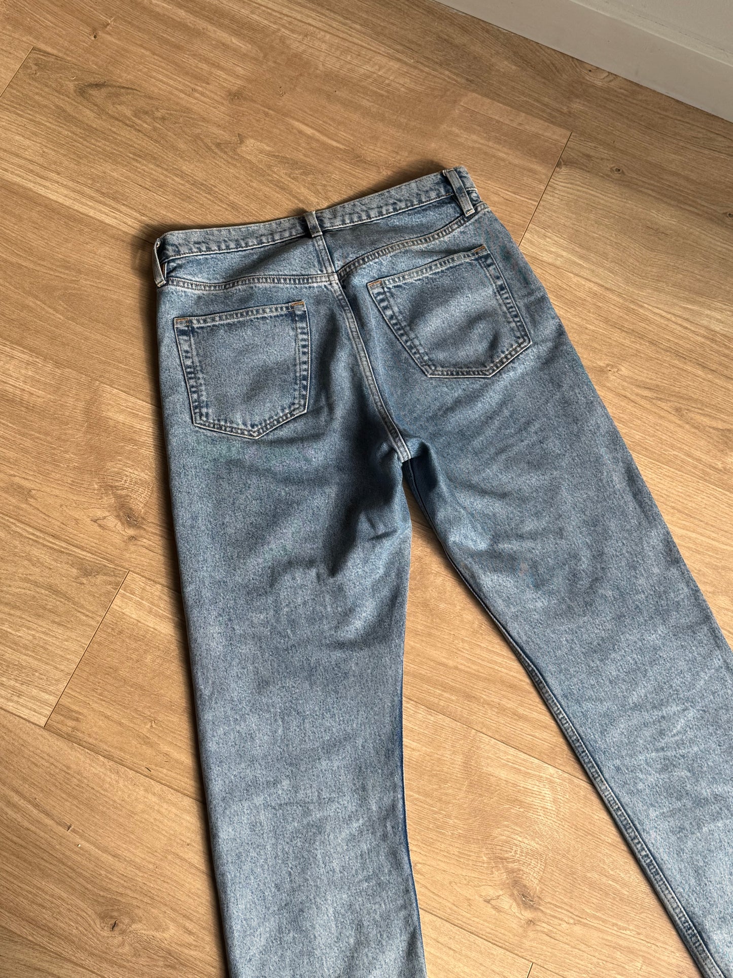 Vintage Wash Arket Straight Jeans, 31''