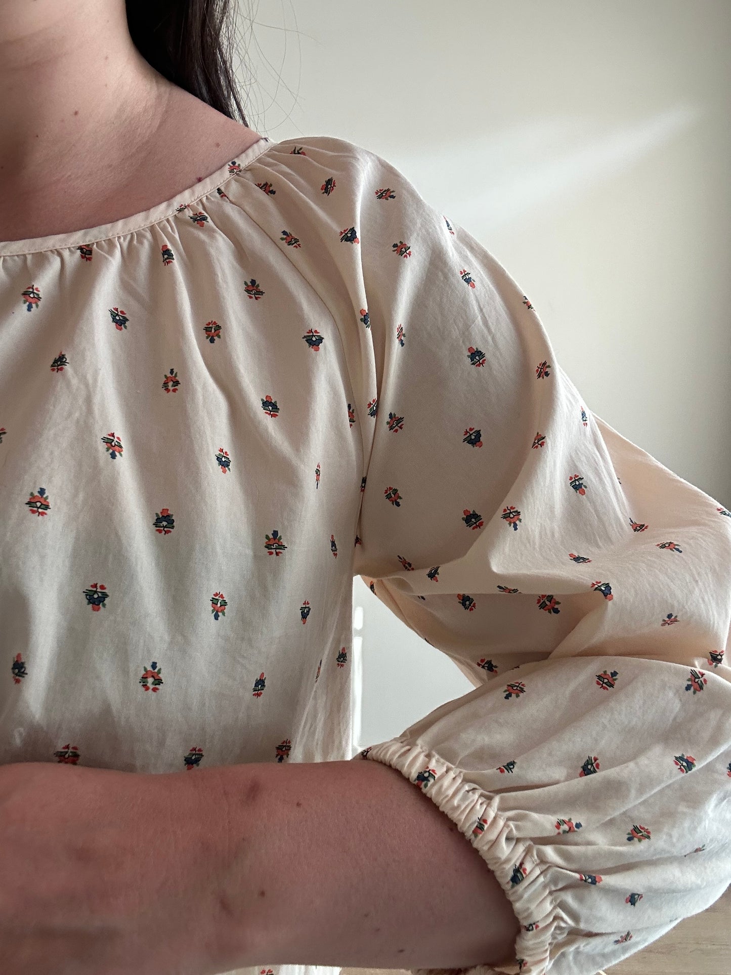 Madewell Cotton Floral Top, M