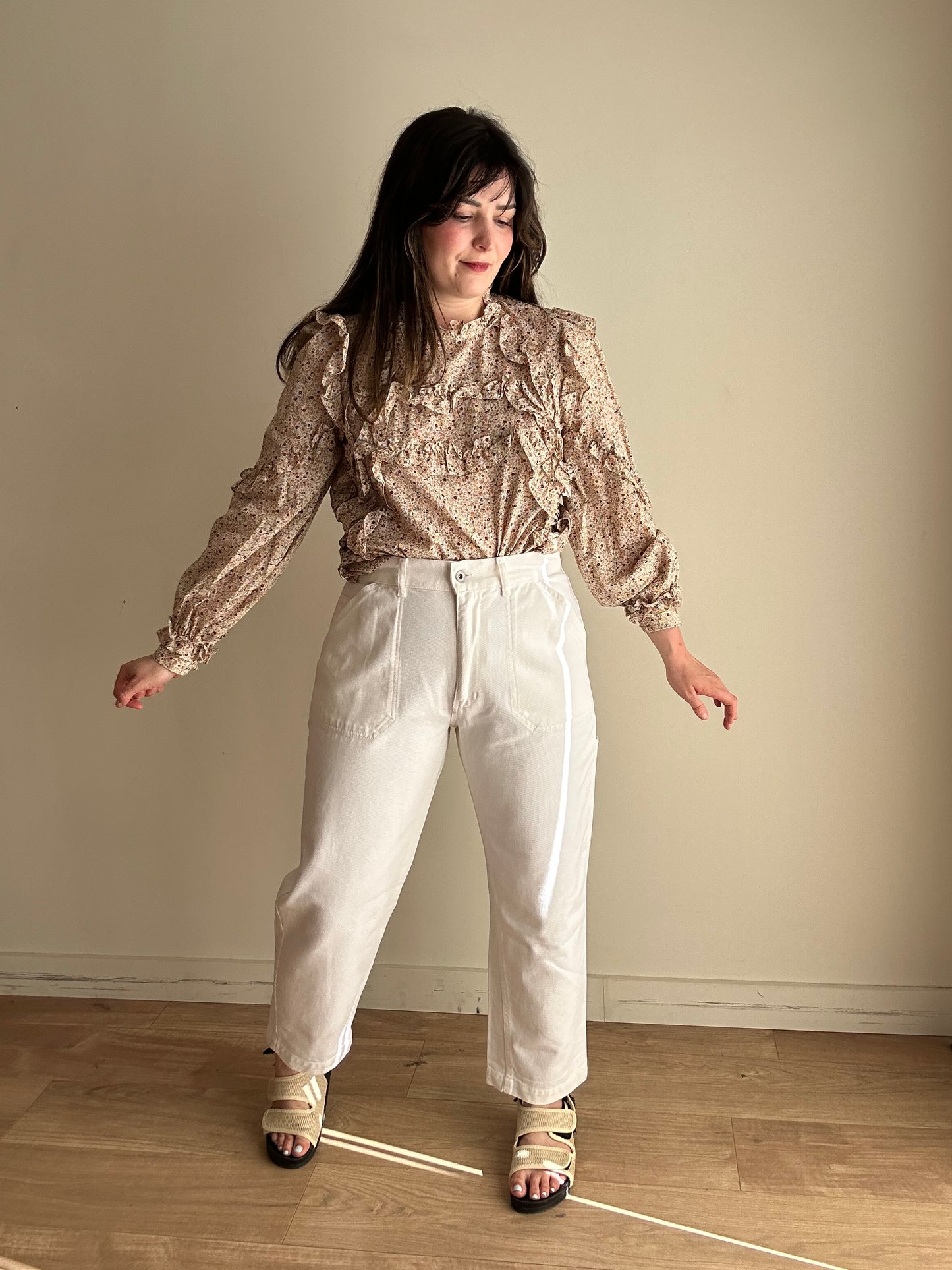 White Albam Utility Jeans, 32''