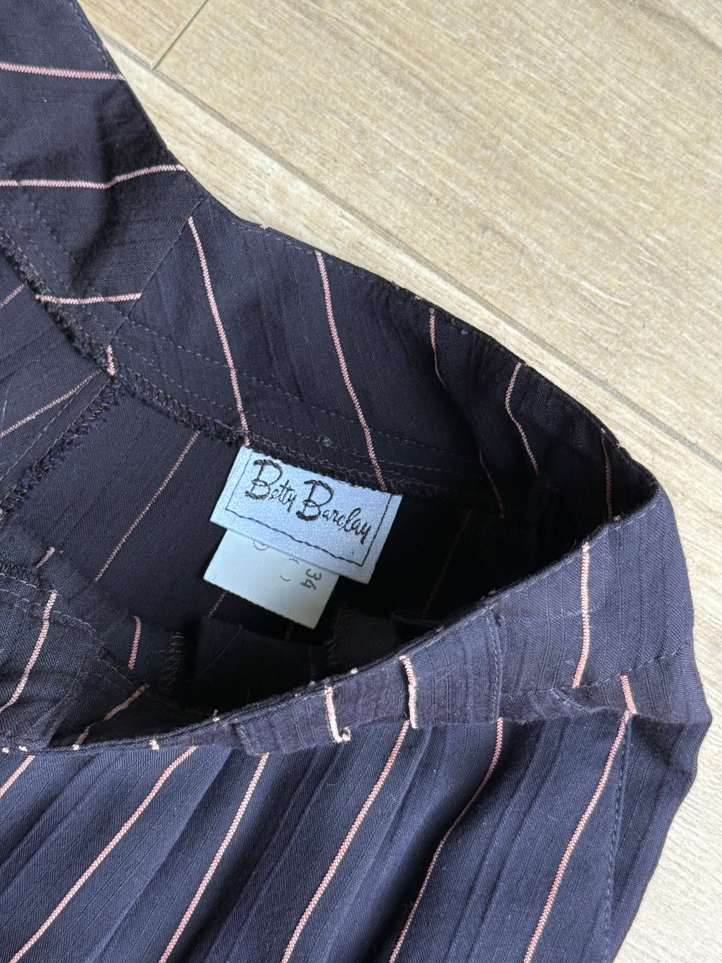 Vintage Betty Barclay Pinstripe Short Suit, Small