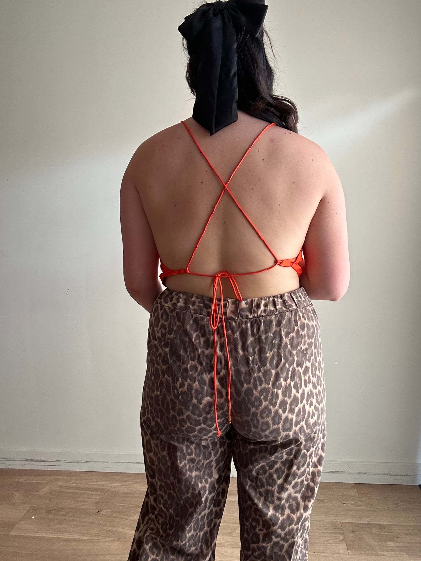 Zara Satin Backless Top - One Size