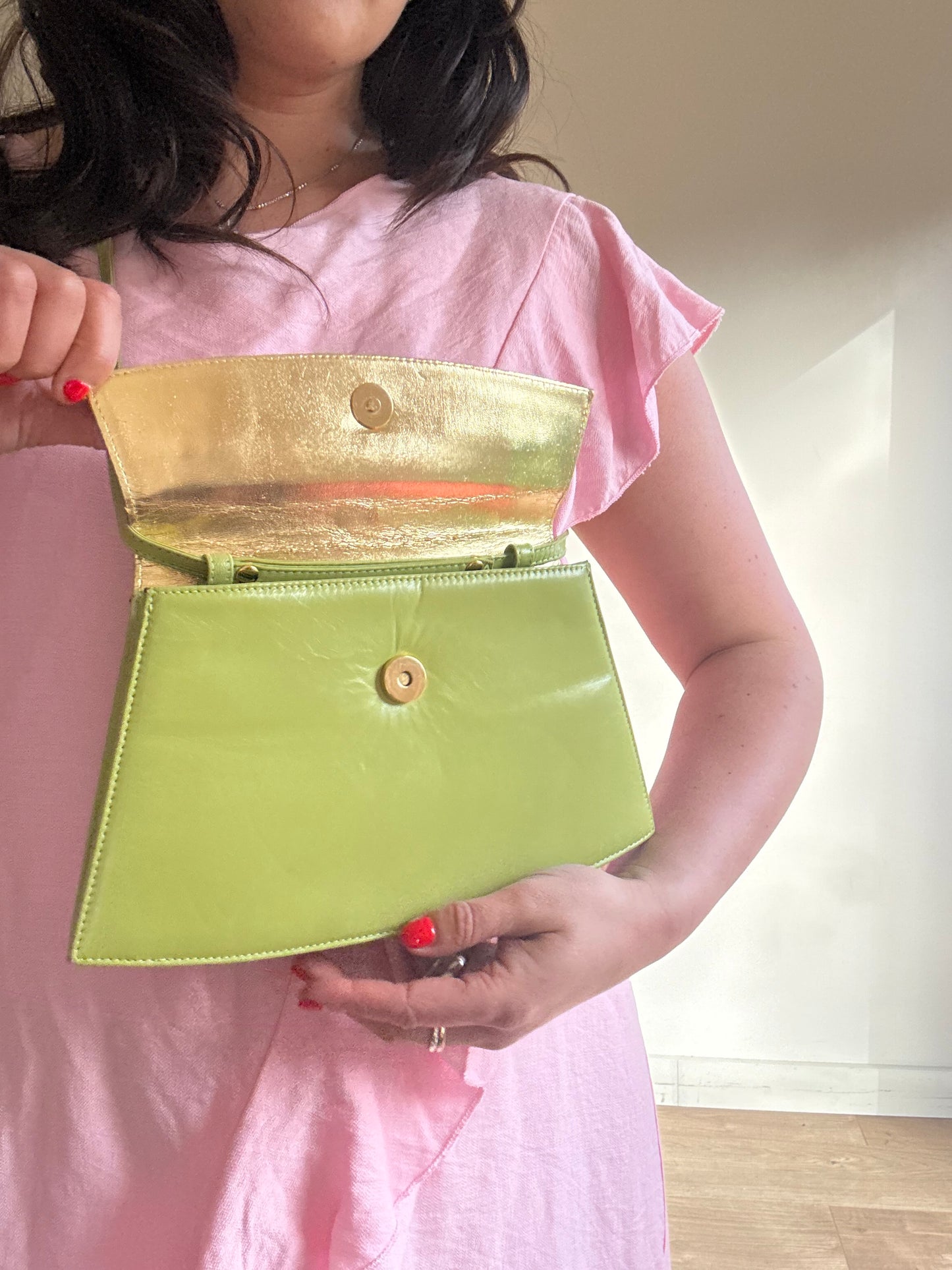 Vintage Carvela Leather Envelope Crossbody Bag