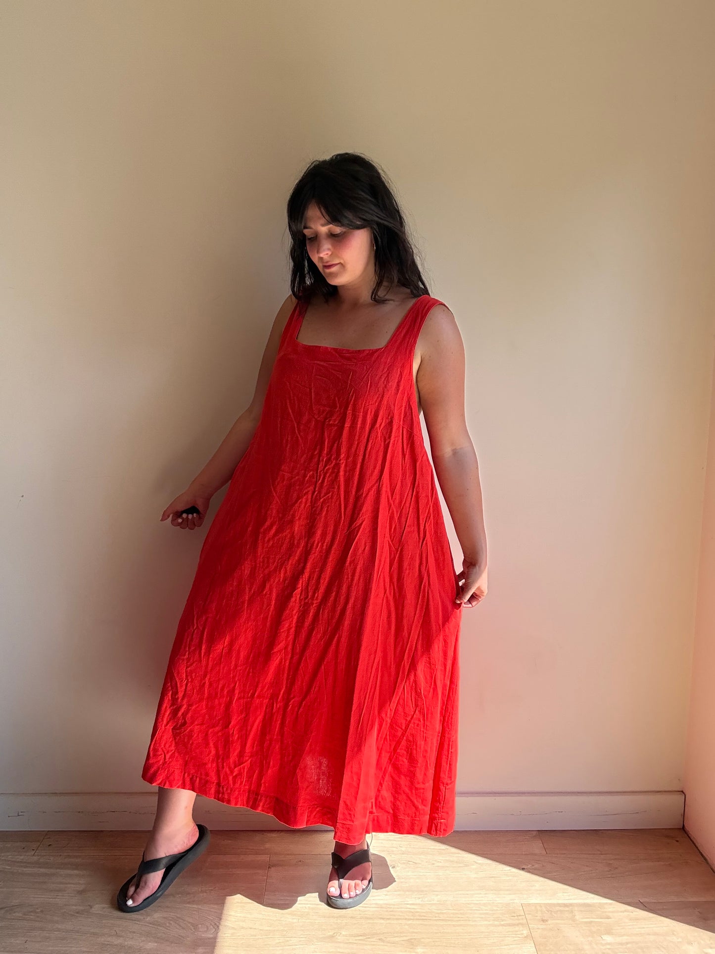 Linen Mix Sun Dress, 18