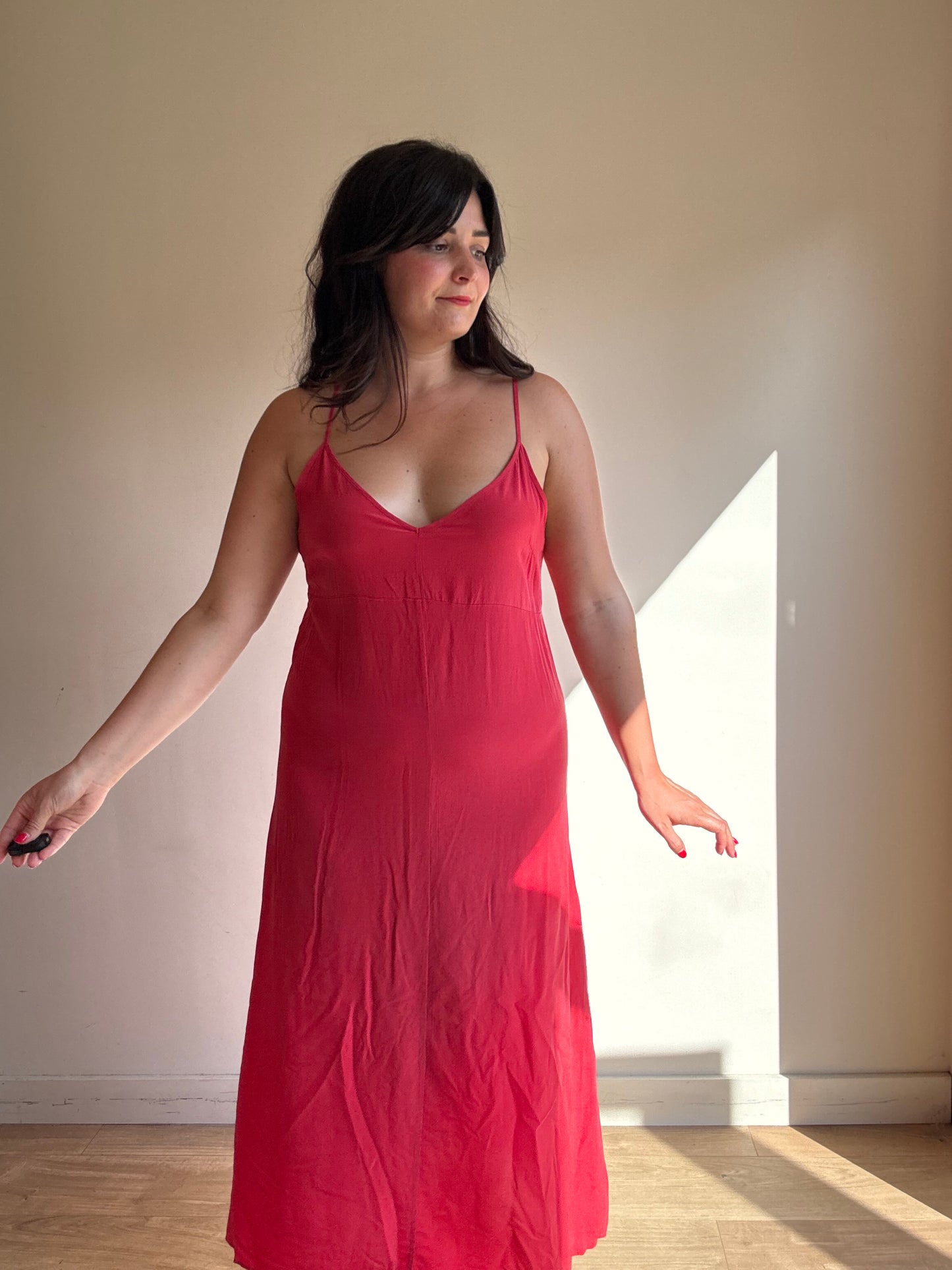 Vic & Bert Pure Silk Slip Dress, M