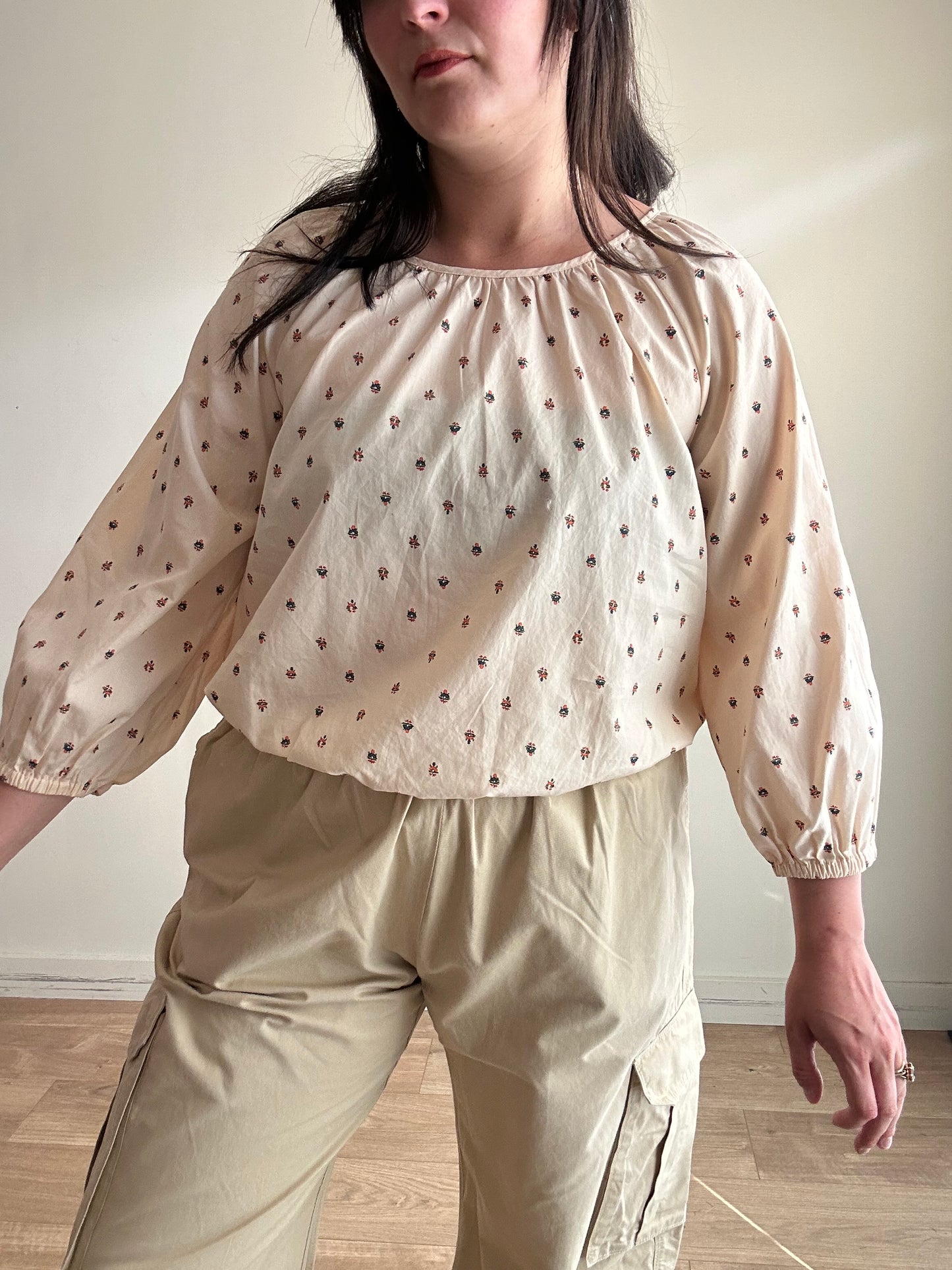 Madewell Cotton Floral Top, M