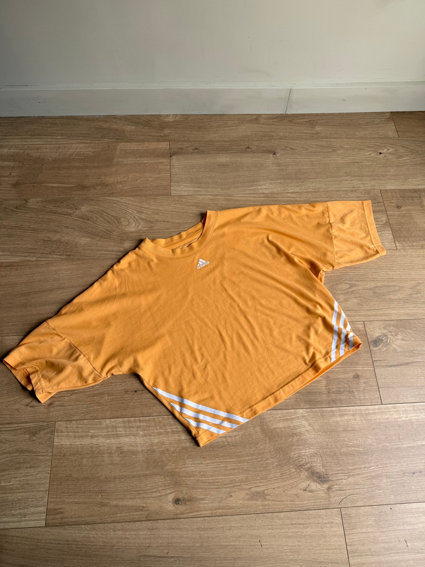 Adidas Boxy 3-Stripe T-Shirt, S